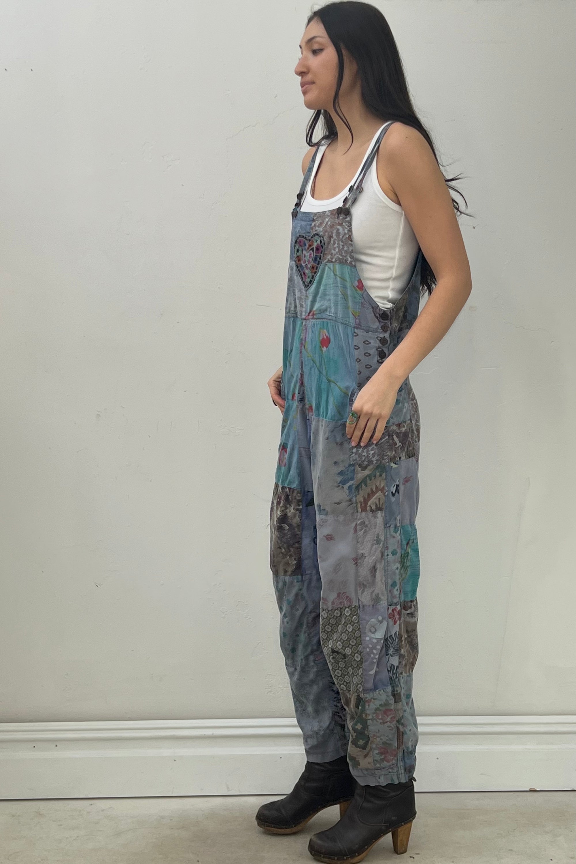 Vintage Patchwork Overalls
