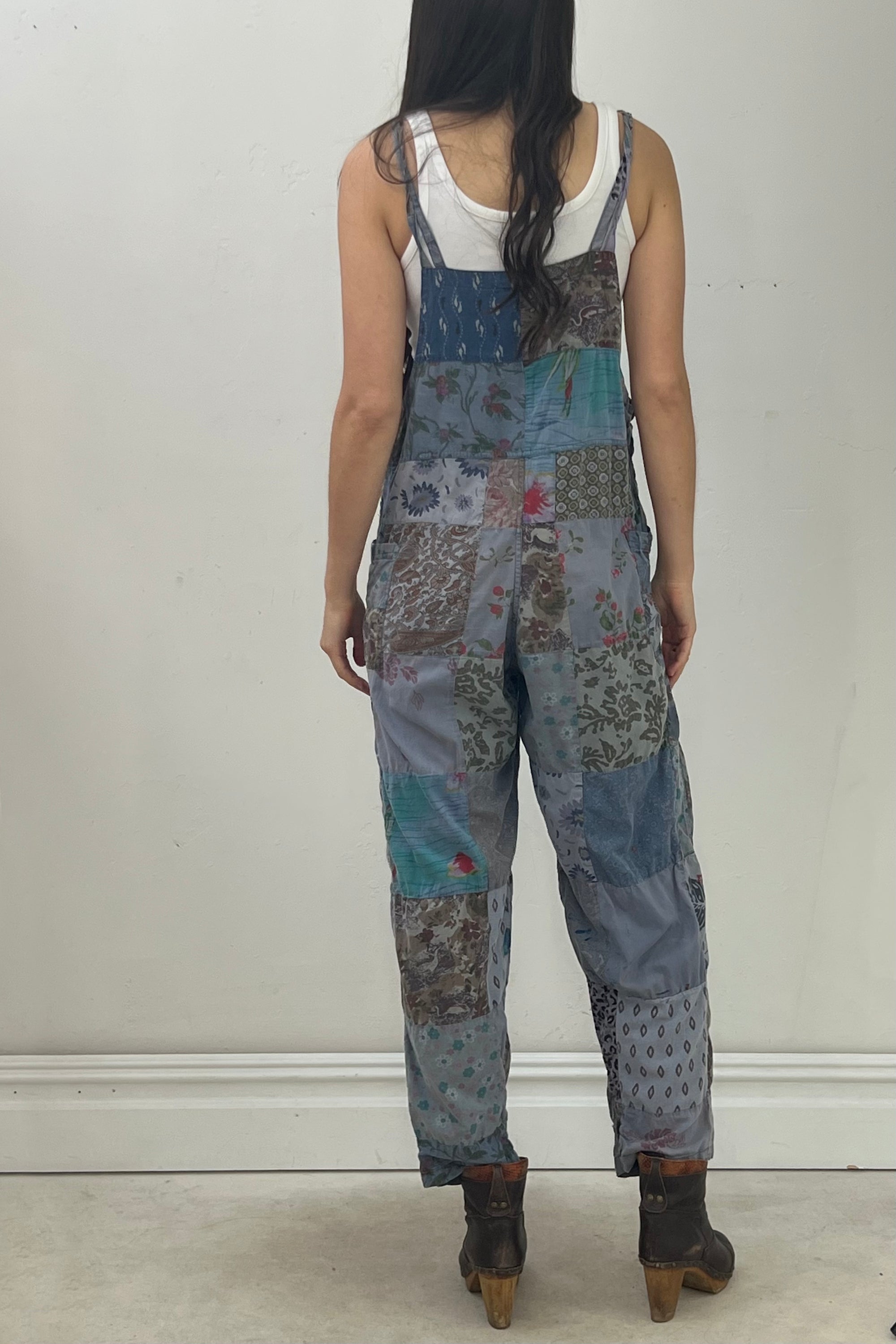 Vintage Patchwork Overalls