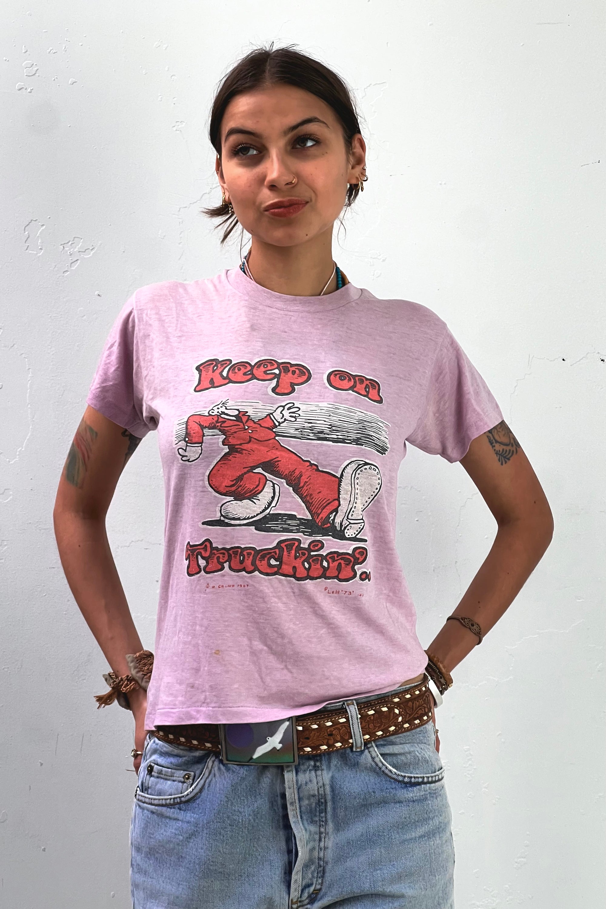 Vintage Keep on Truckin' Crumb '67 L&H '73 T Selected by Anna Corinna