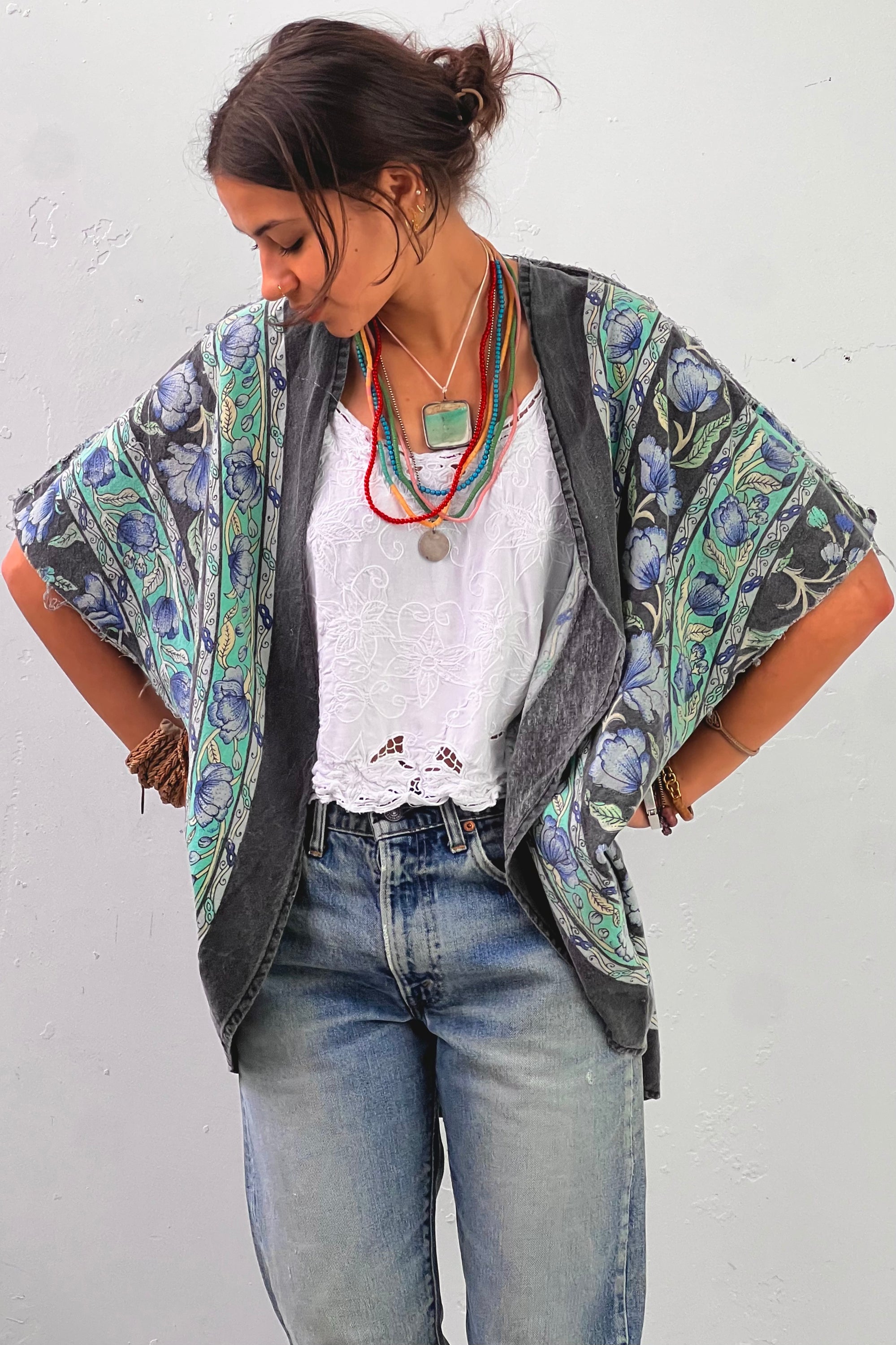 Anna Corinna Reworked Vintage Printed Jacket