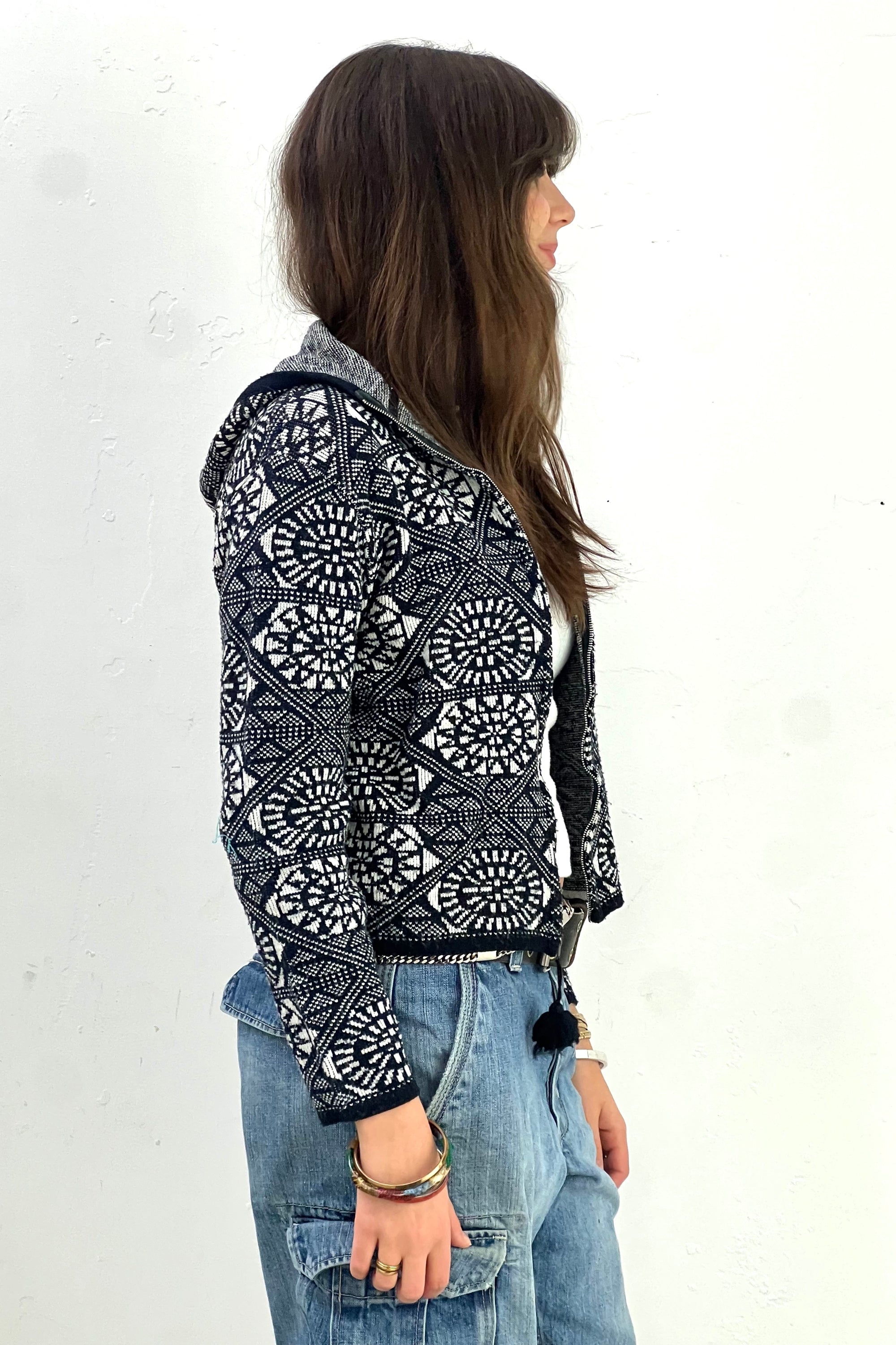 Vintage Zip Up Cardi Sweater Selected by Anna Corinna