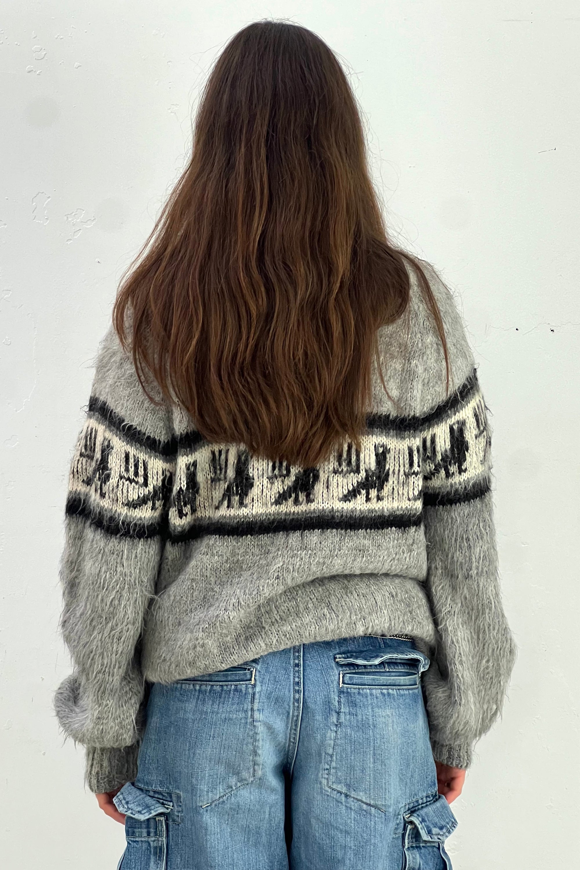 Vintage Alpaca Birds Sweater Selected by Anna Corinna