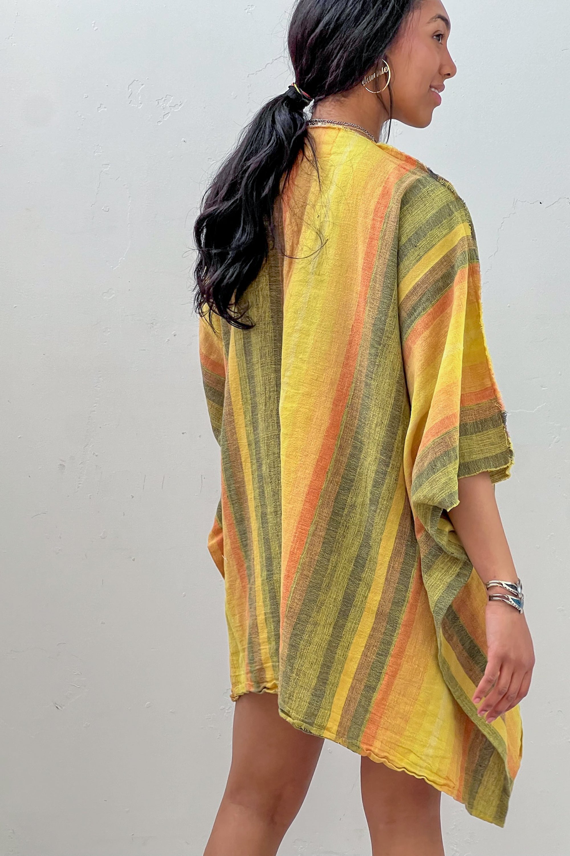 Anna Corinna Reworked Vintage Sunny Stripe Smock Dress