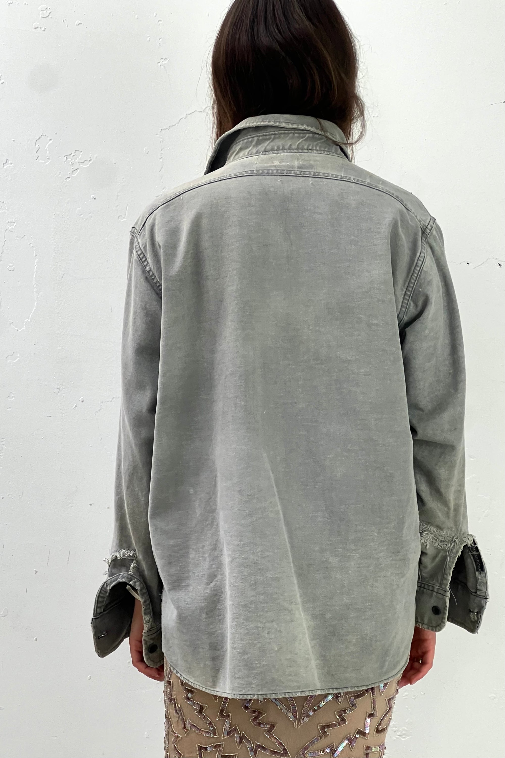 Anna Corinna Reworked Vintage Patched and Thrashed Combed Cotton Top