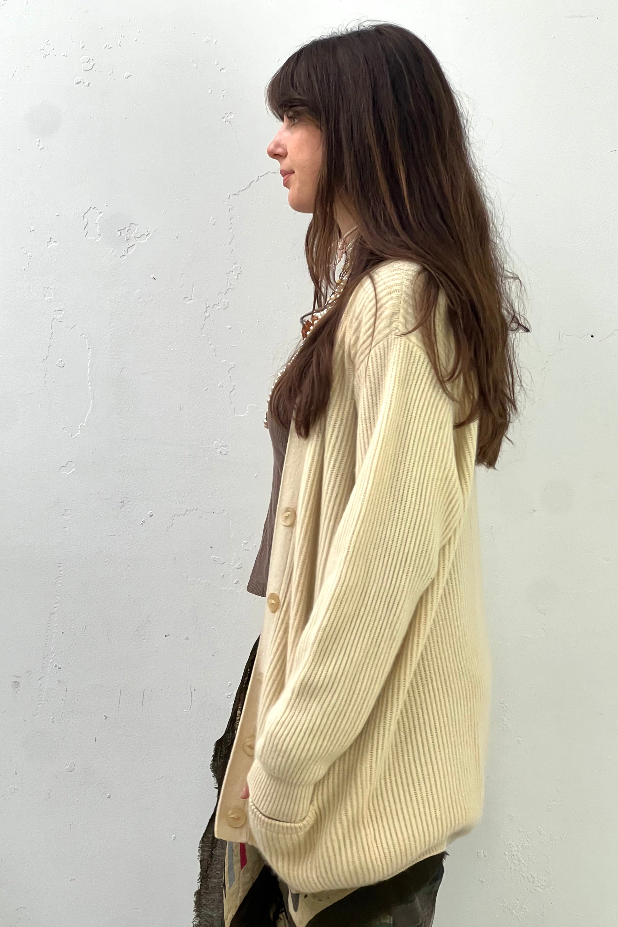 Vintage Thick Cashemere Cardi Sweater Selected by Anna Corinna