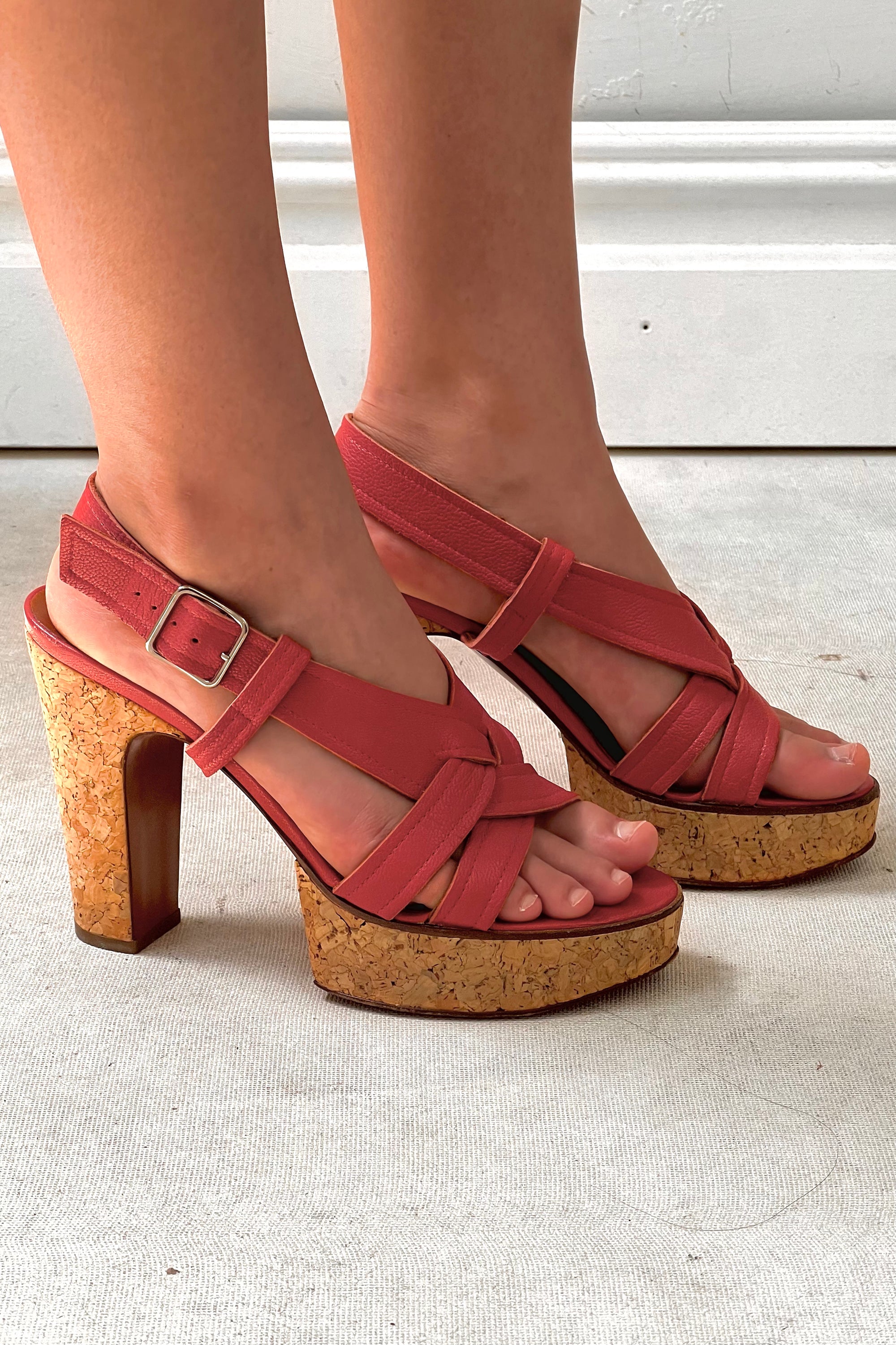 Vintage Lanvin Platform Sandals Selected by Anna Corinna