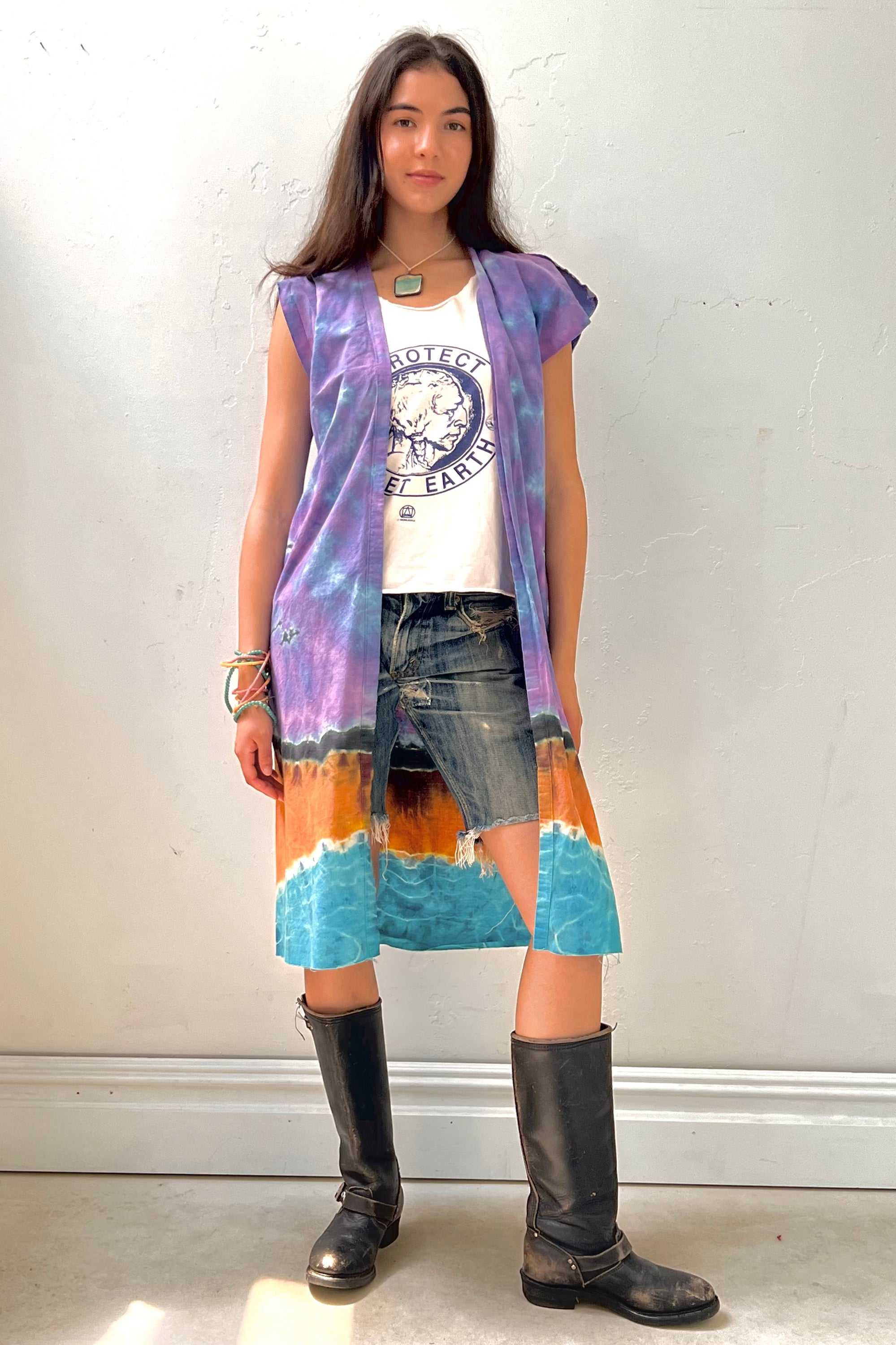 Anna Corinna Reworked Vintage Tie Dye Sun Jacket