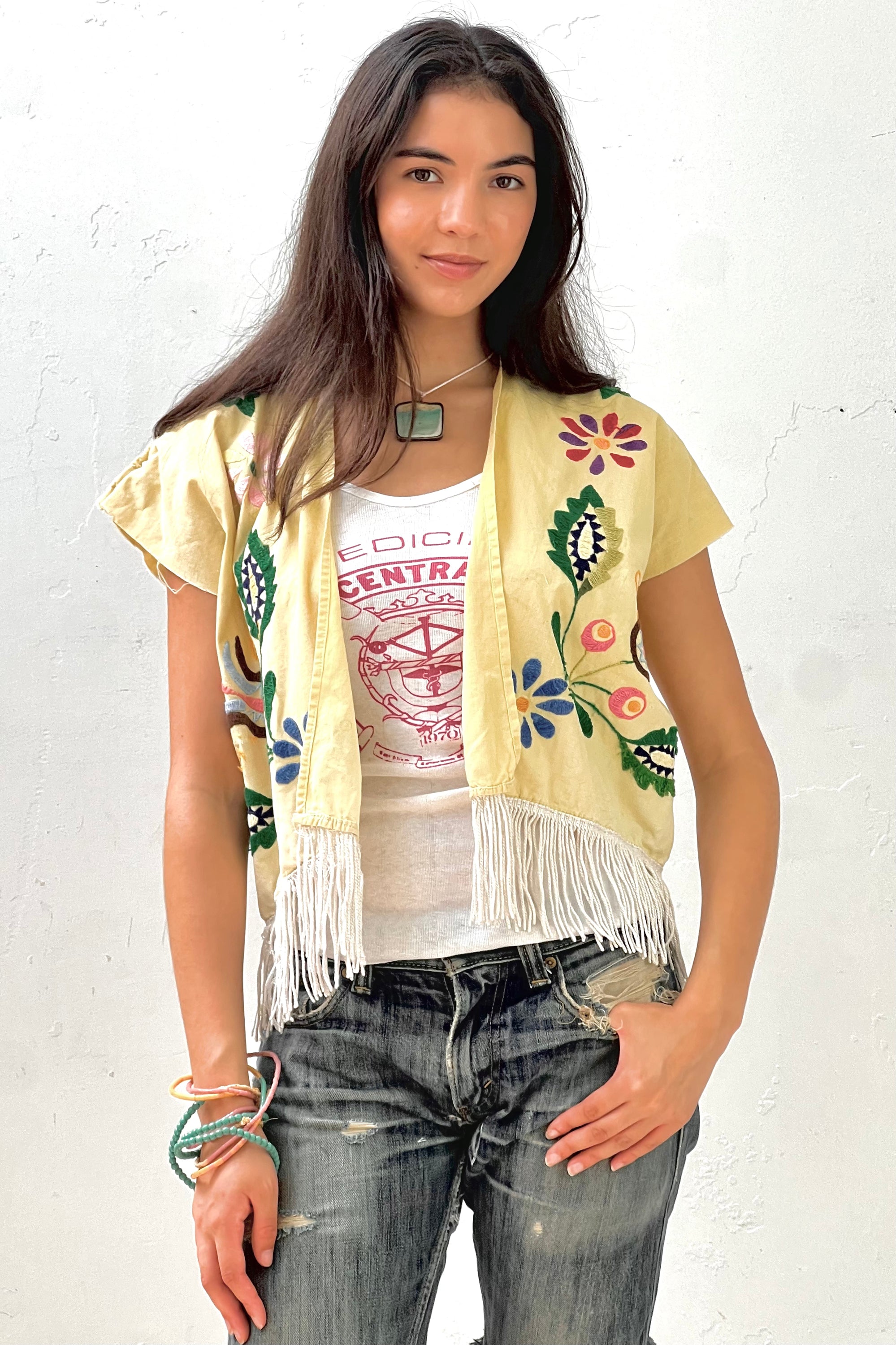Anna Corinna Reworked Vintage Sunny Fringe Jacket