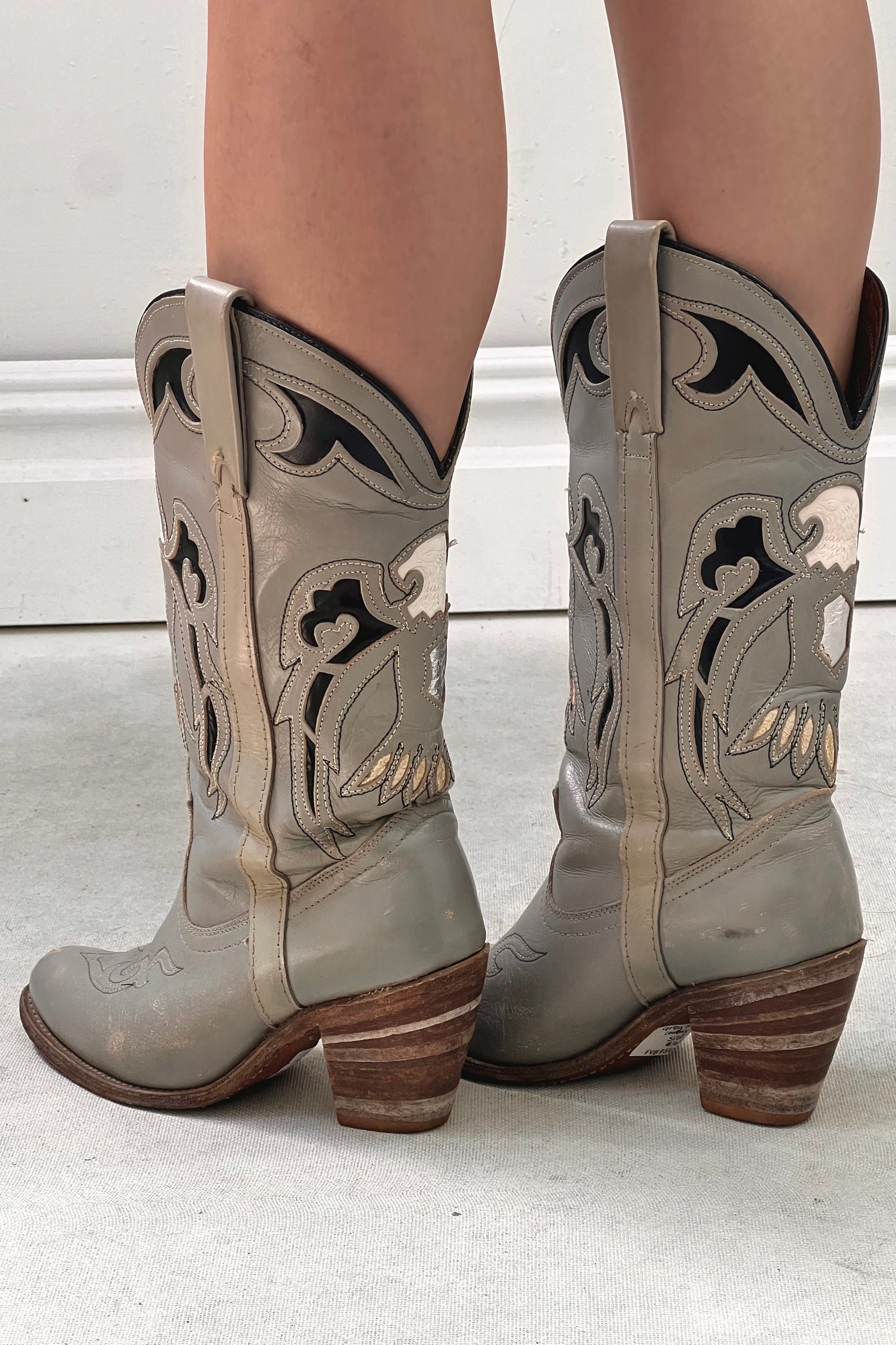 Vintage Miss Capezio Eagle Cowgirl Boots Selected by Anna Corinna