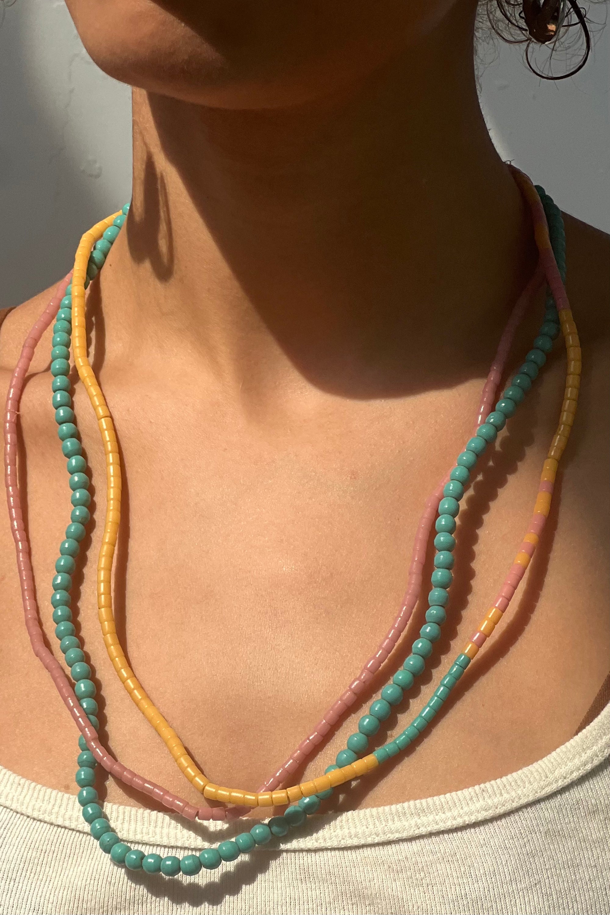 Vintage Three African Bead Strands