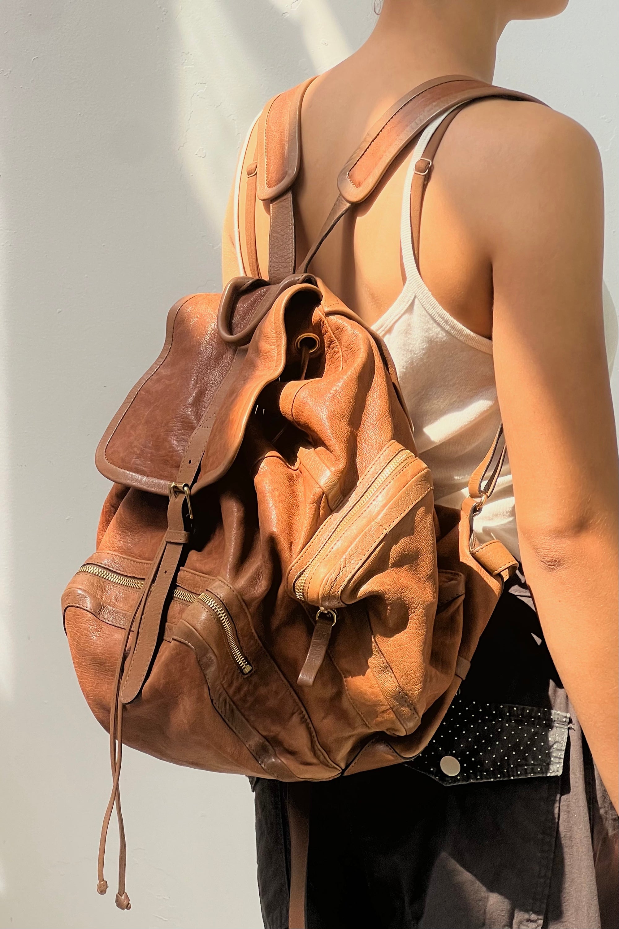Vintage Pierre Hardy Leather Backpack