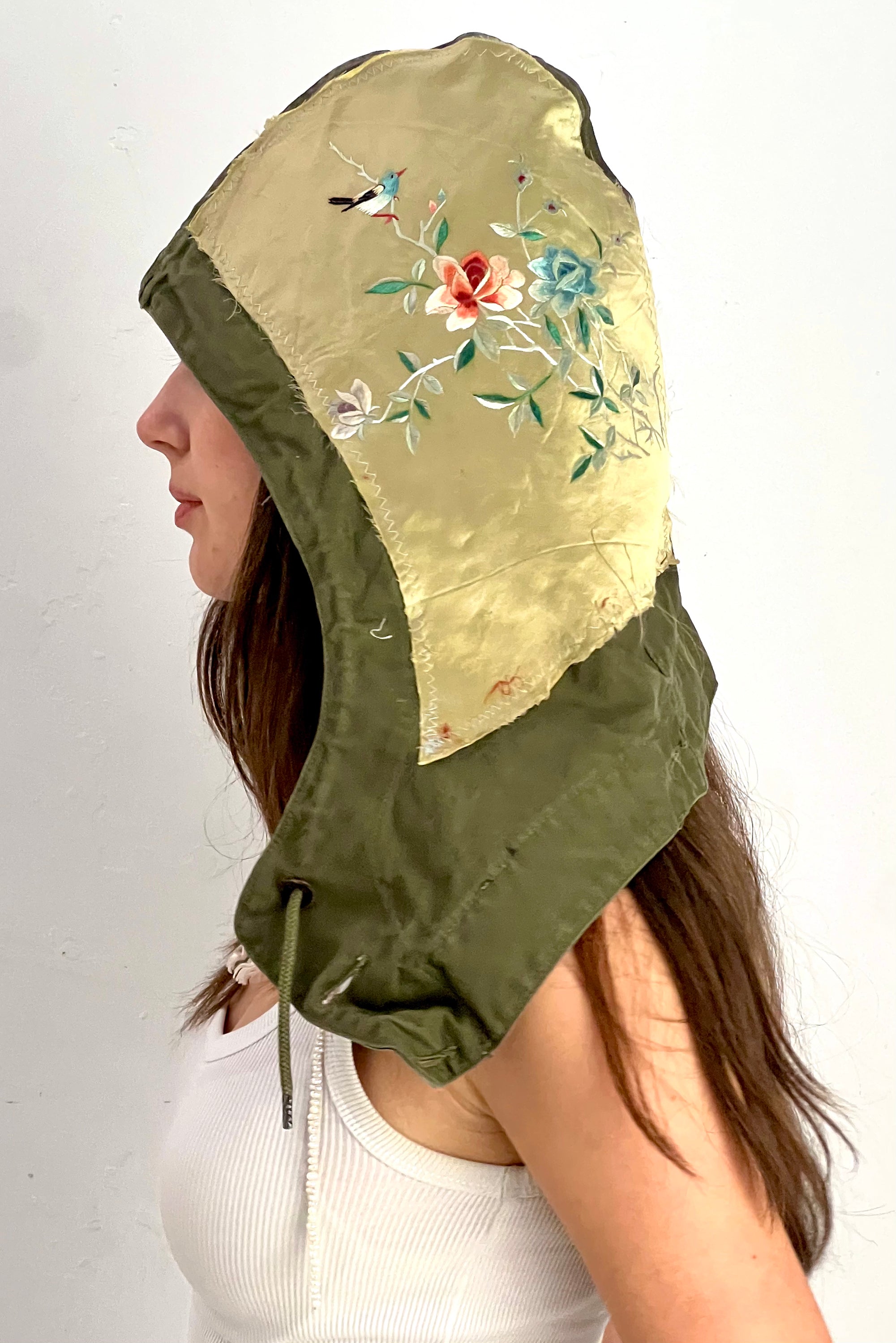 Anna Corinna Reworked Vintage Army Hood