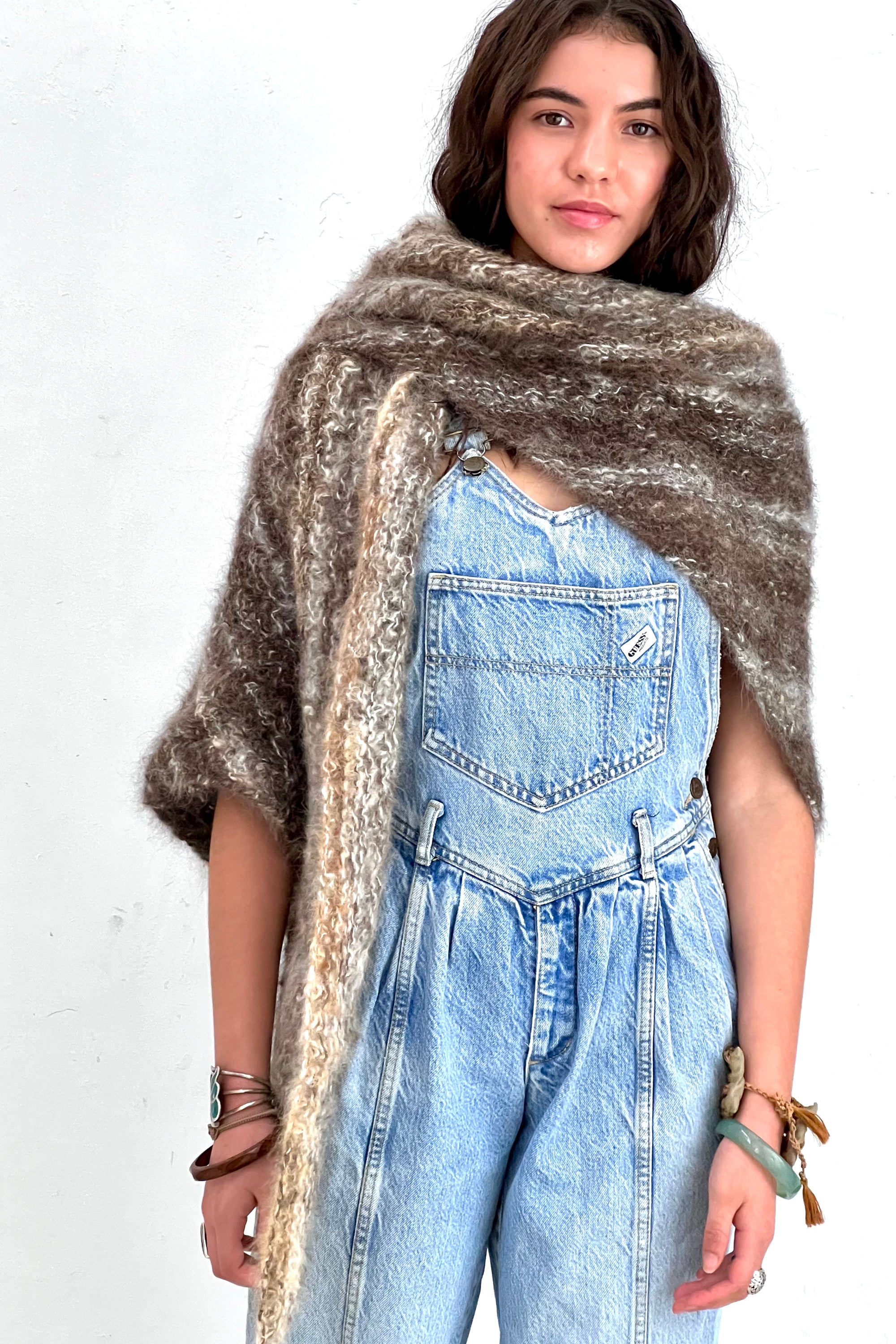 Vintage Hand Crocheted Shawl Selected by Anna Corinna