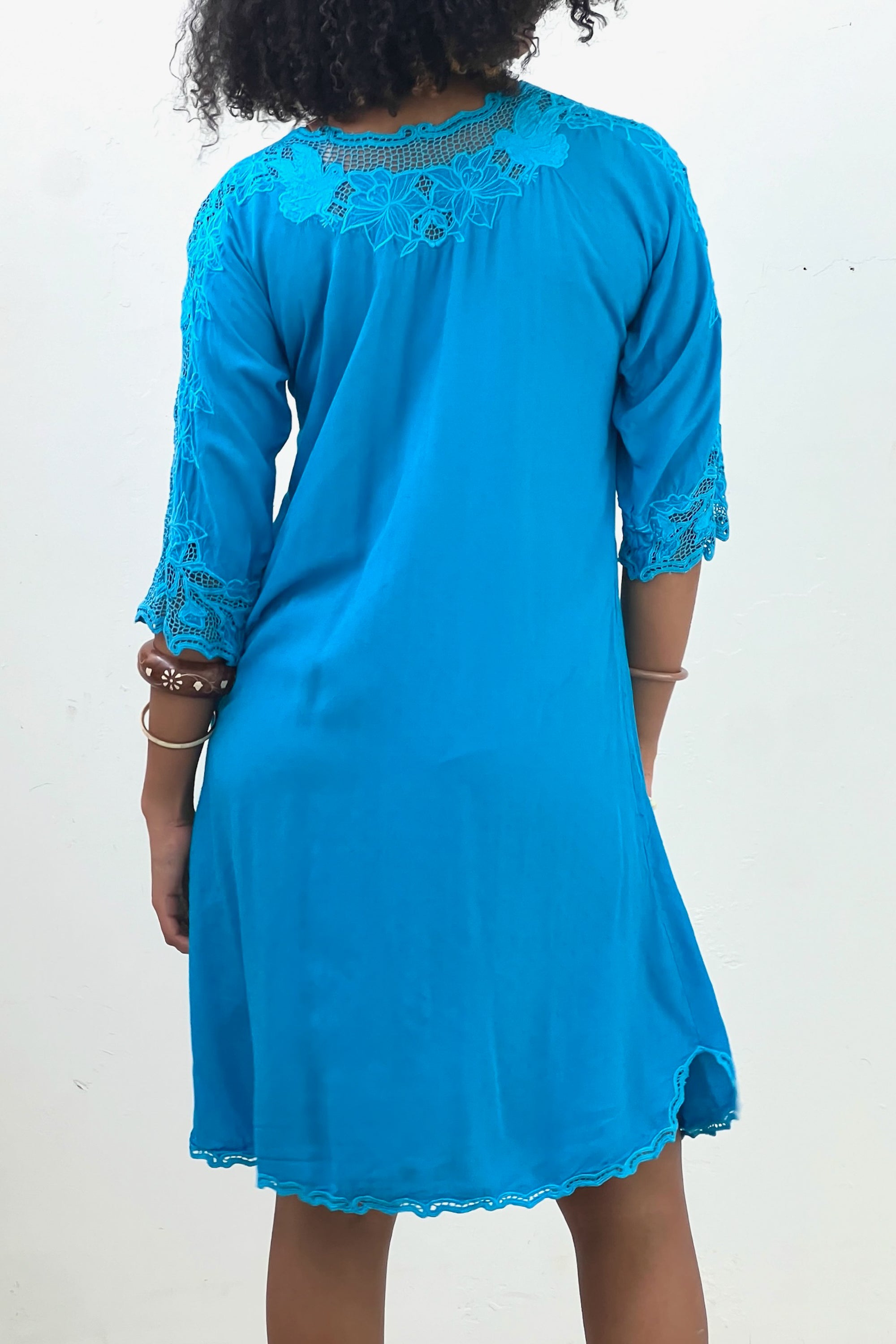 Vintage Bali Mesh Midi Dress