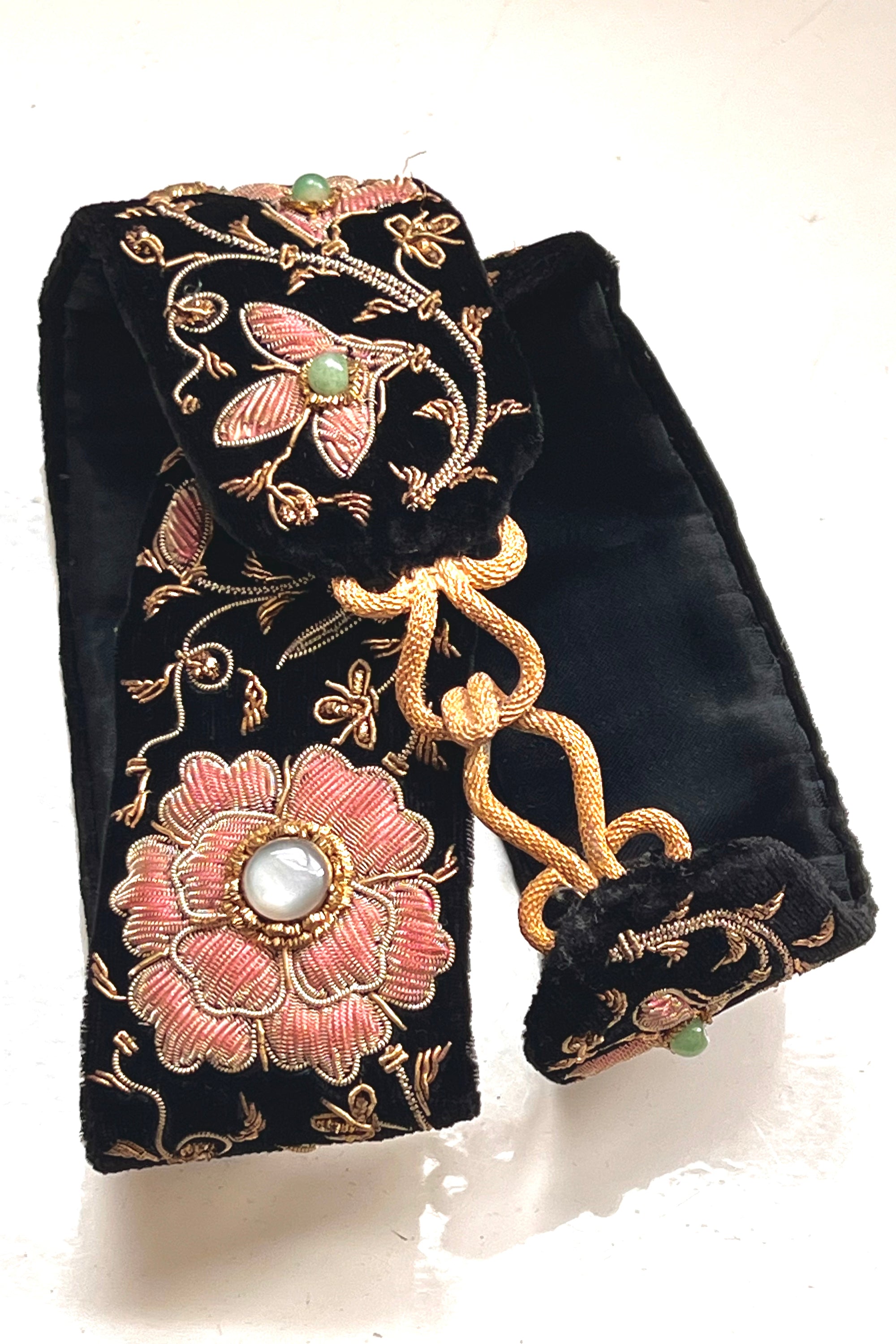 Vintage Velvet Embellished Belt Selected by Anna Corinna