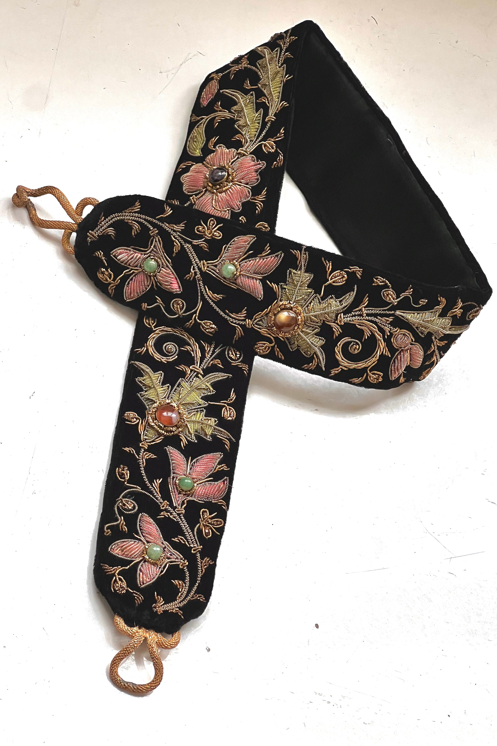 Vintage Velvet Embellished Belt Selected by Anna Corinna
