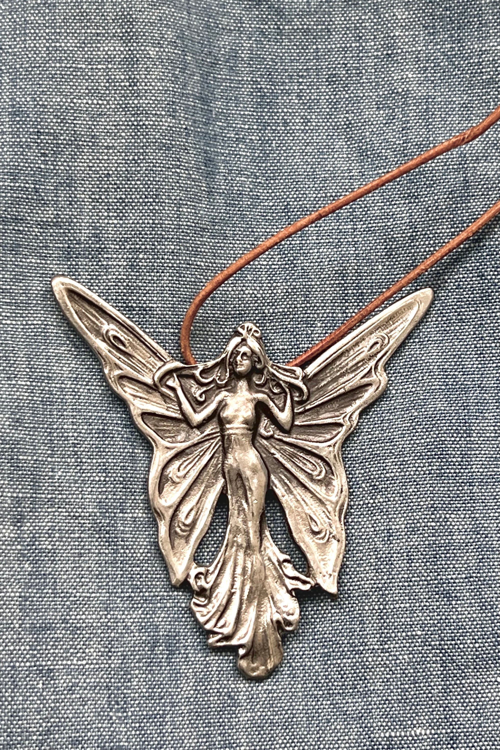 Vintage Butterfly Lady Necklace Selected by Anna Corinna