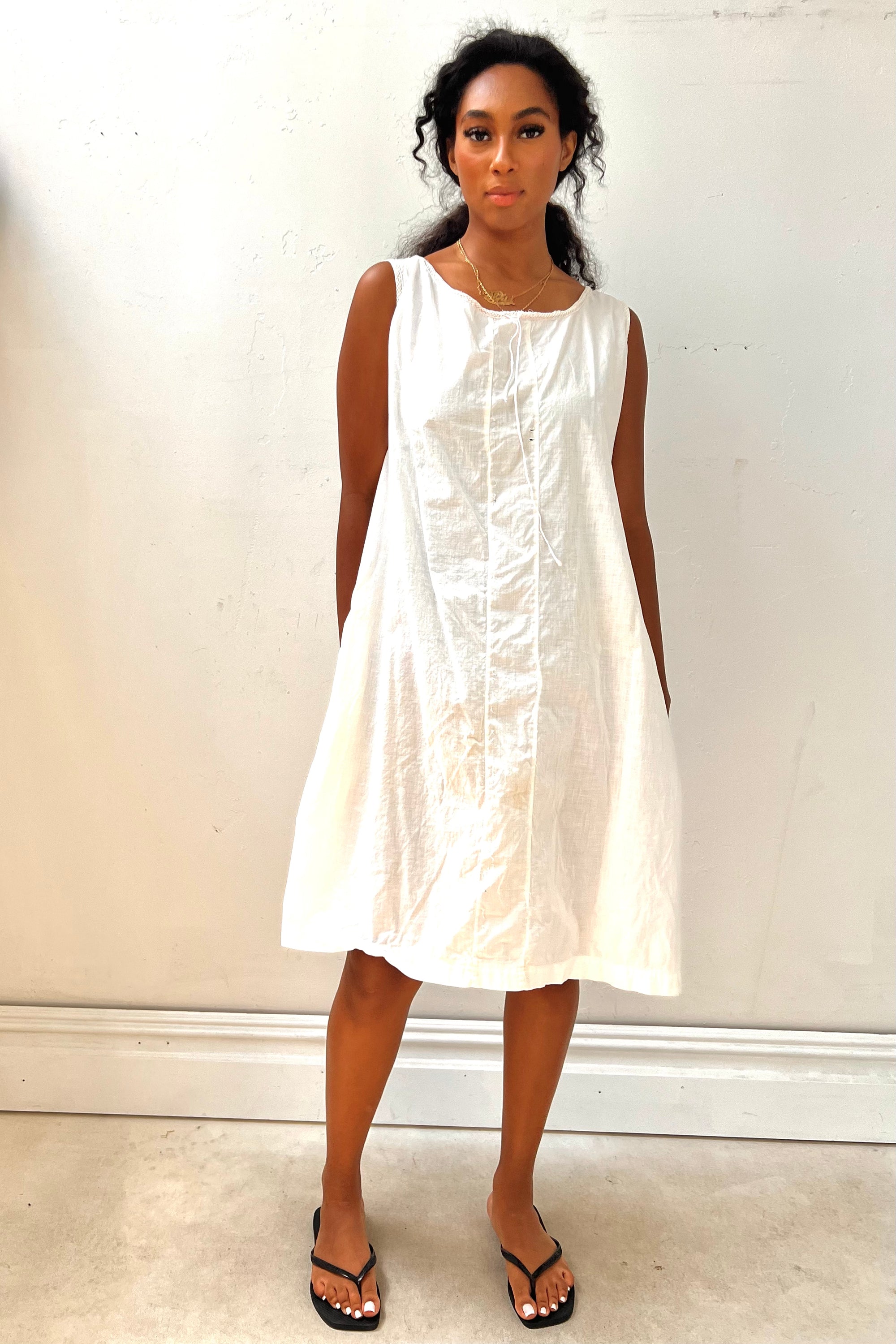 Vintage Victorian Cotton Slip Dress Selected by Anna Corinna
