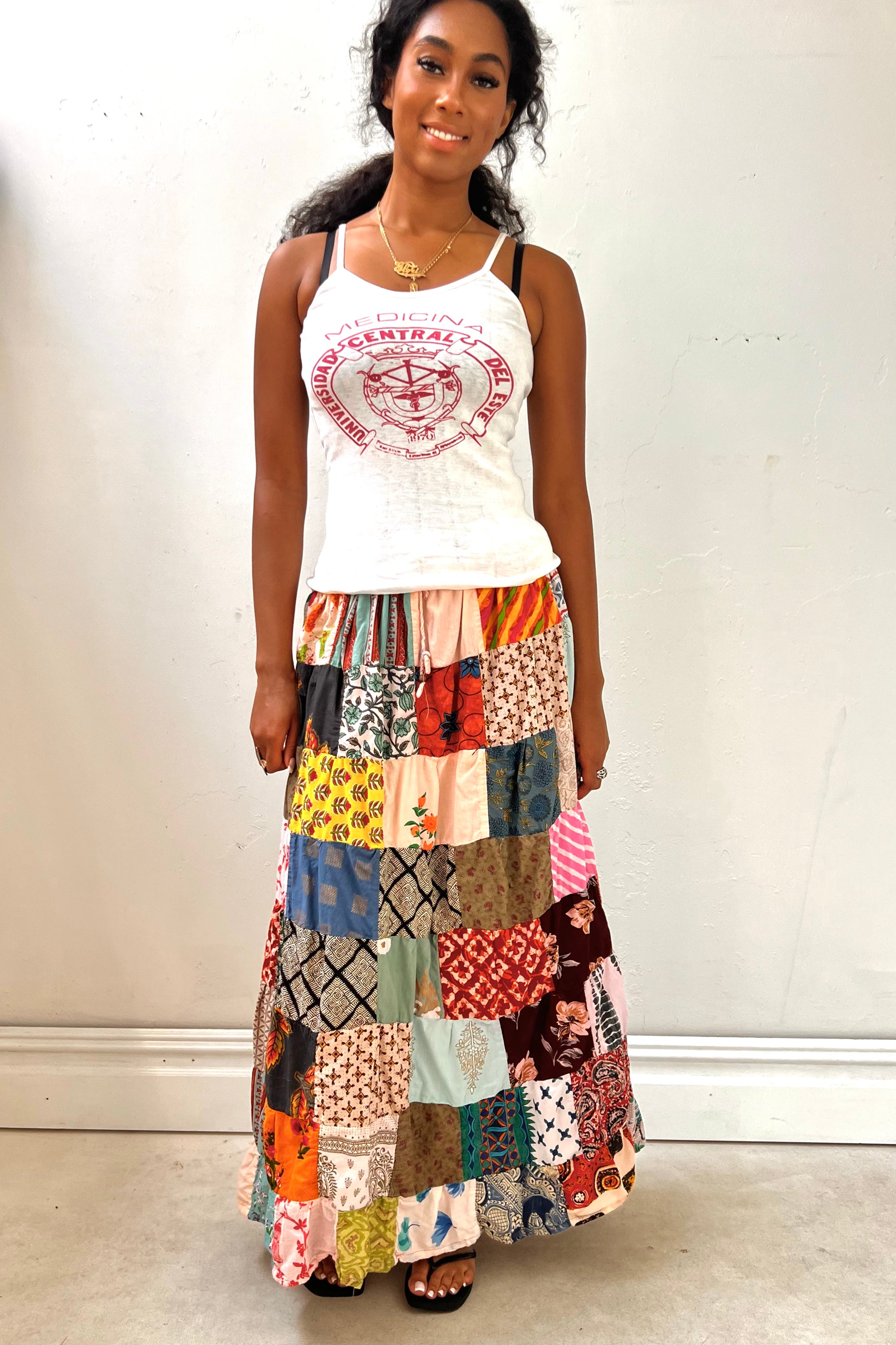 Vintage Patchwork Skirt Selected by Anna Corinna
