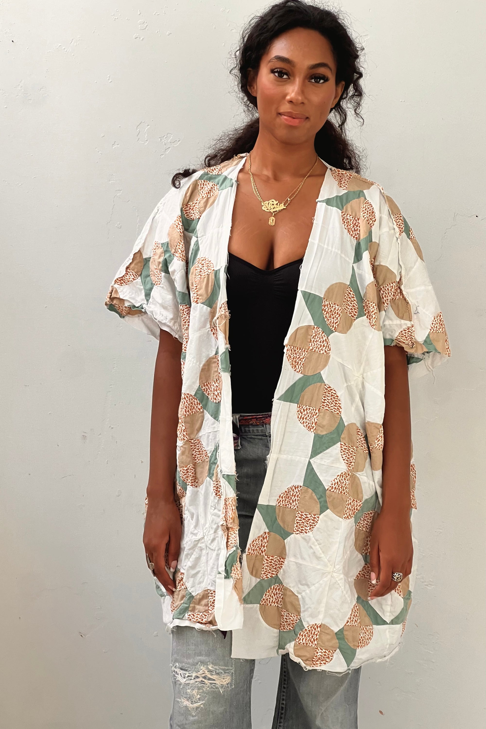 Anna Corinna Reworked Vintage Mod Quilt Jacket