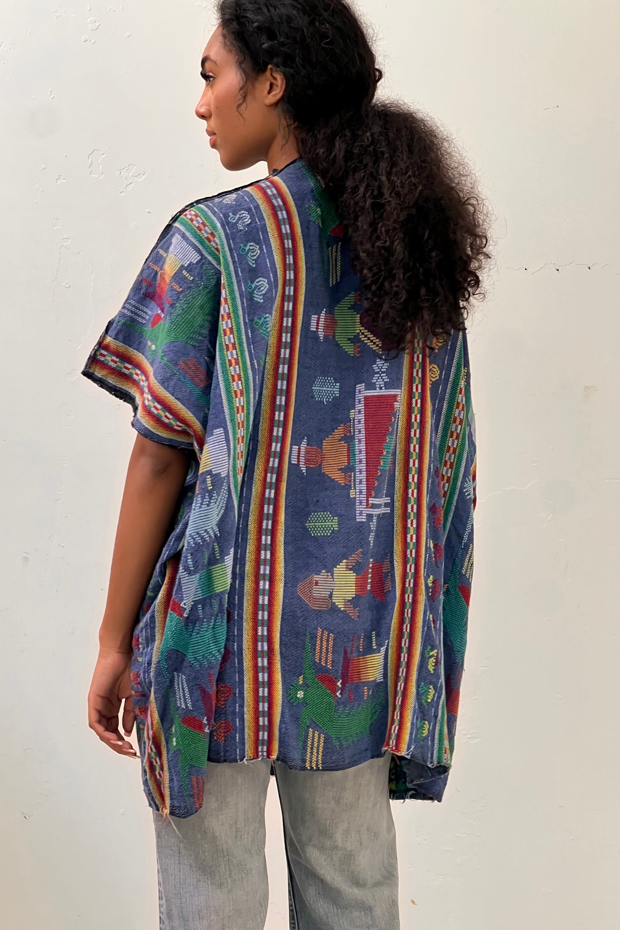 Anna Corinna Reworked Vintage Woven Baja Jacket