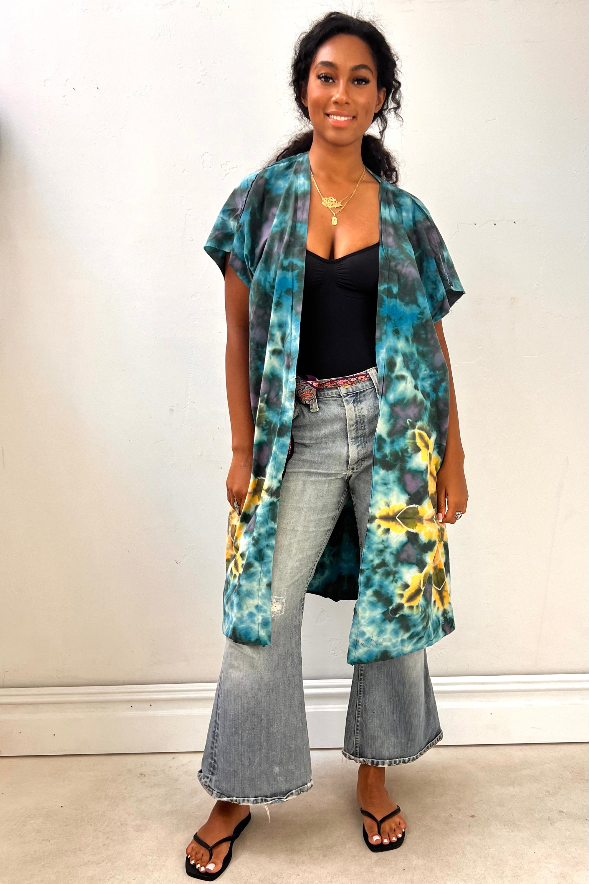 Anna Corinna Reworked Vintage Tie Dye Mandala Jacket