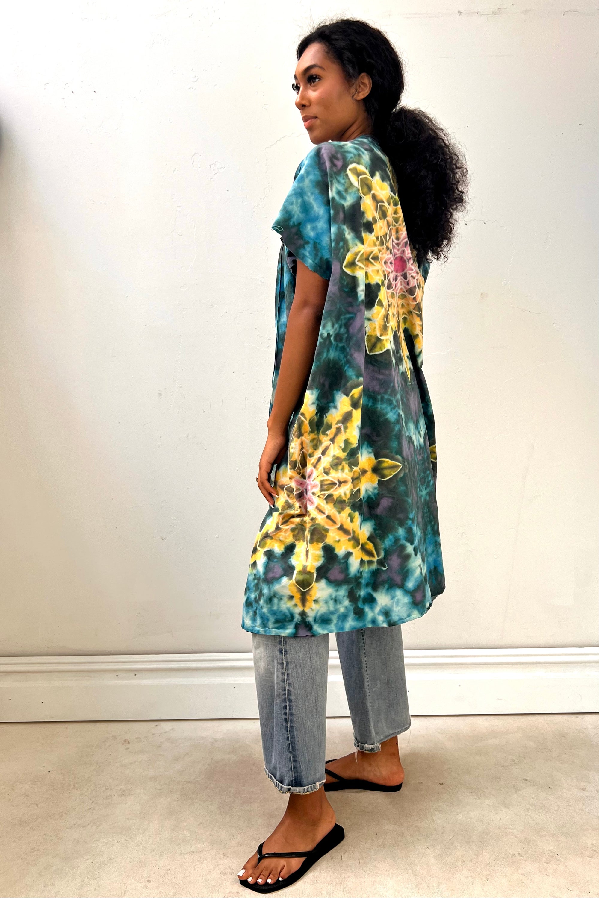 Anna Corinna Reworked Vintage Tie Dye Mandala Jacket