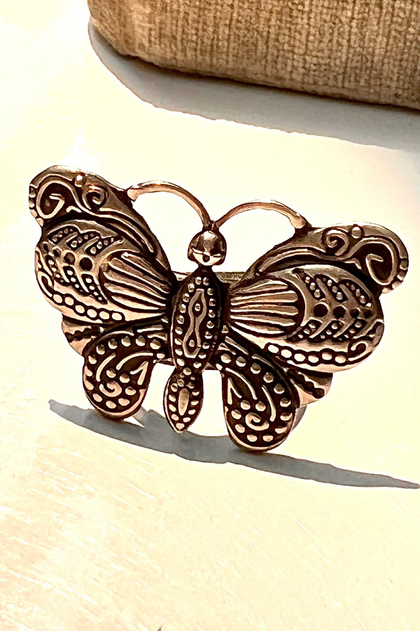 Vintage Sterling Silver Butterfly Ring  Selected by Anna Corinna