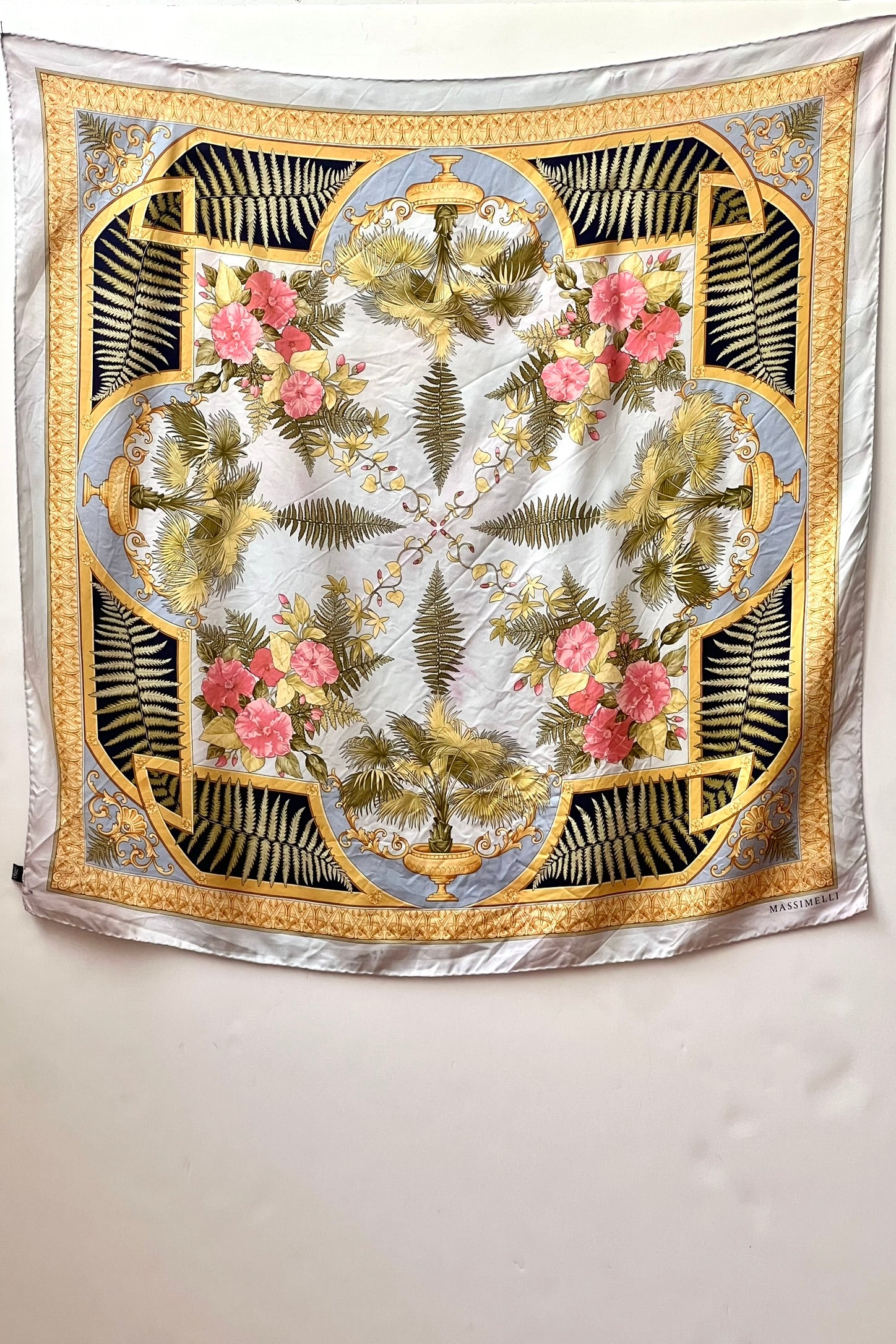 Vintage Silk Massimelli Scarf Selected by Anna Corinna