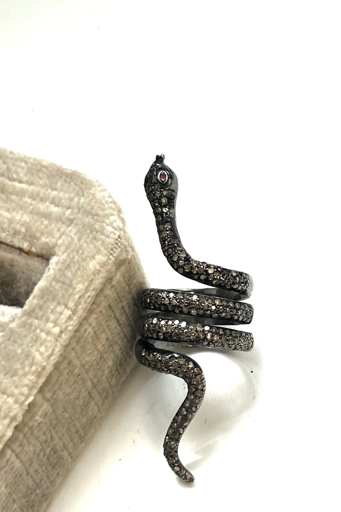 Vintage Sterling Silver Snake Ring  Selected by Anna Corinna