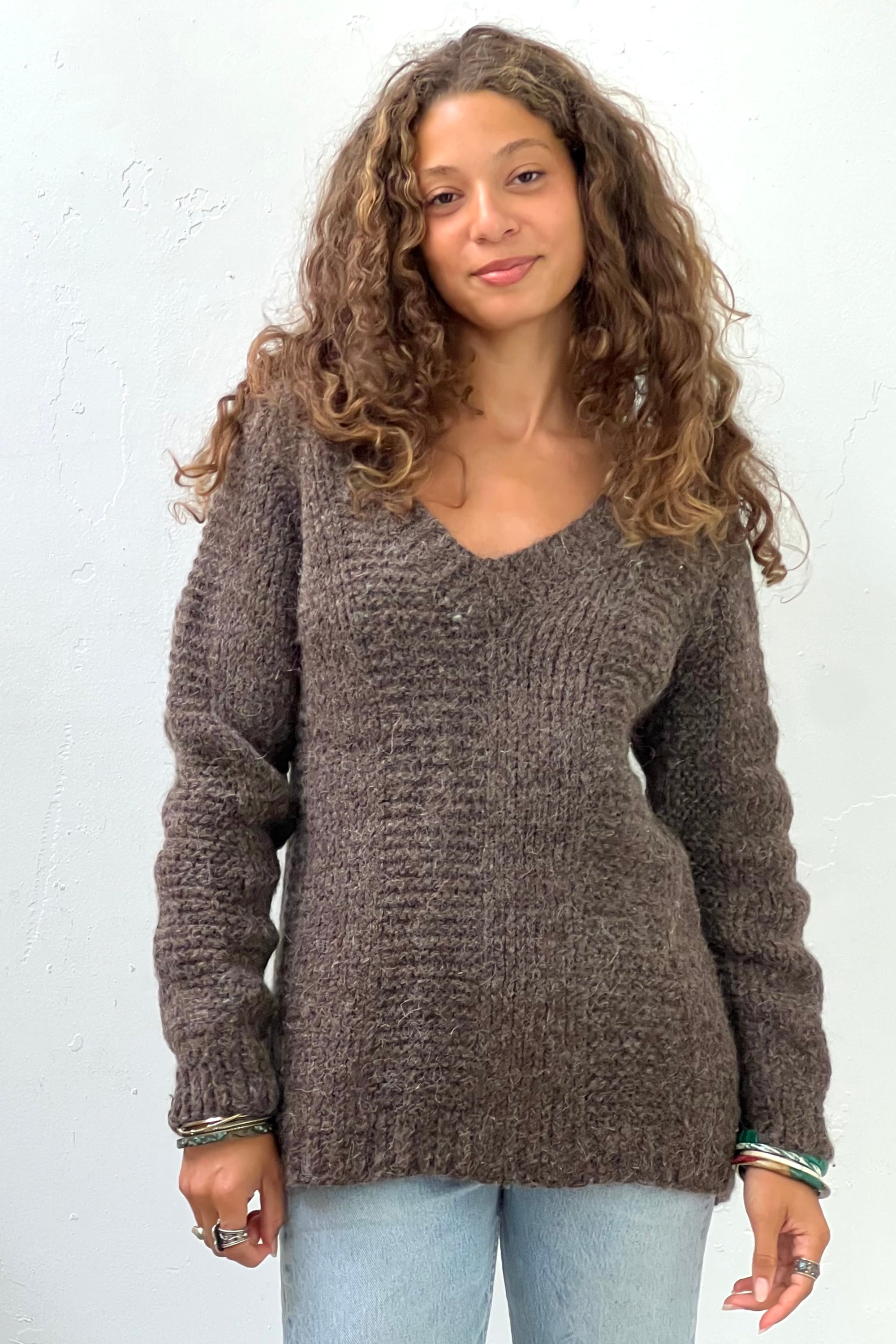 Vintage Wool Hand Knit Sweater Selected by Anna Corinna