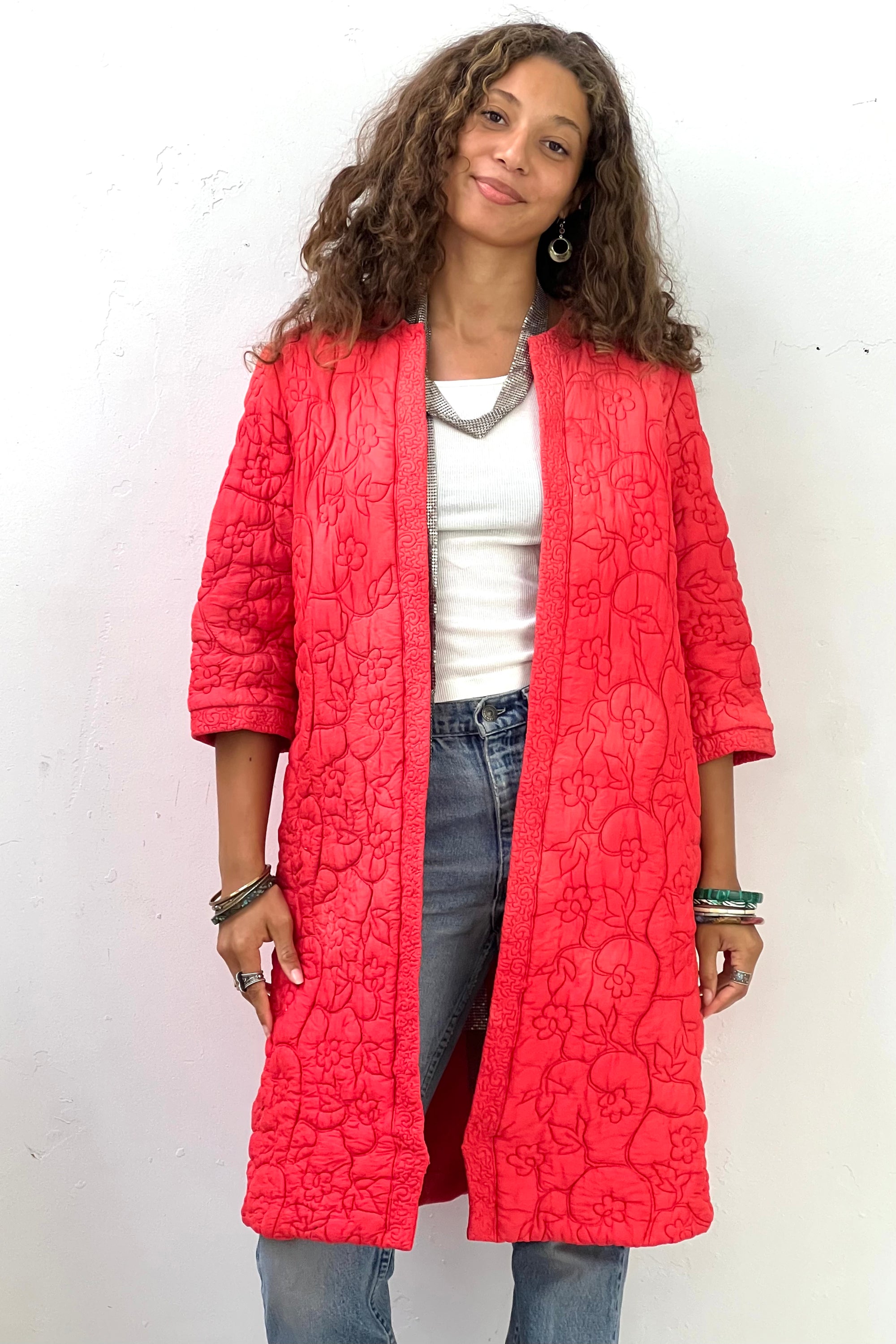 Vintage Silk Quilted Jacket Selected by Anna Corinna