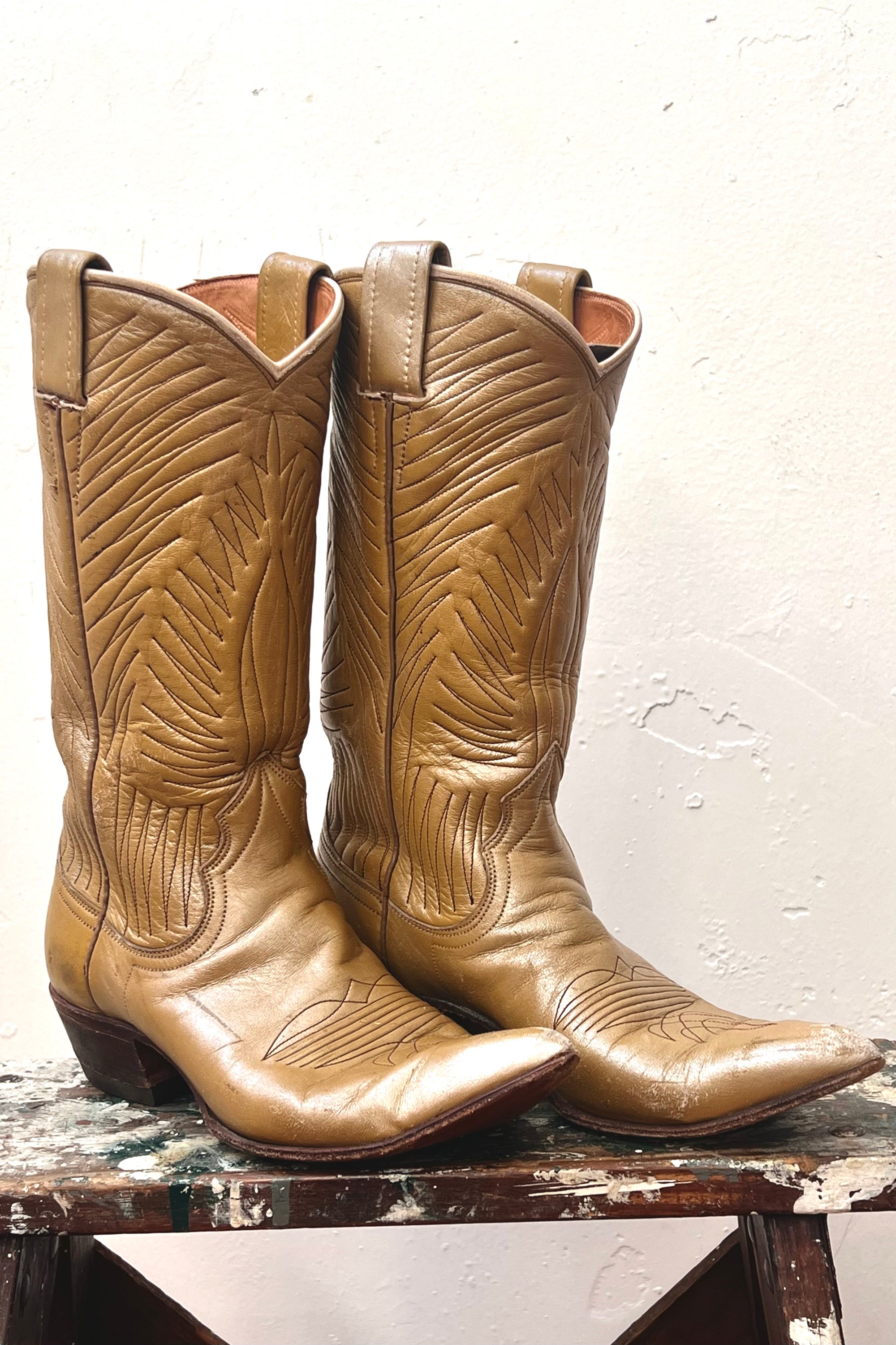 Vintage Hand Made in Texas Nacona Cowboy Boots Selected by Anna Corinna