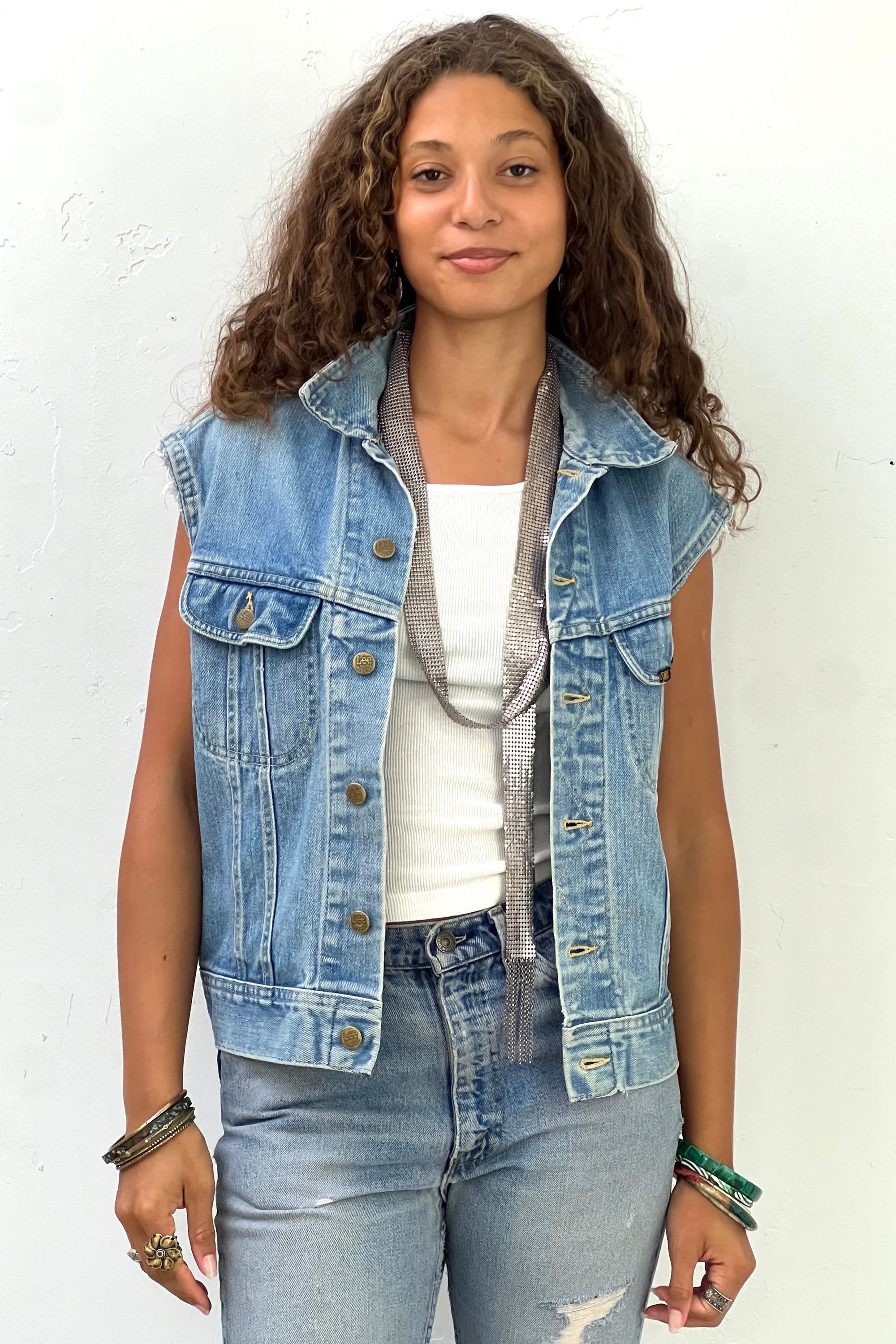 Vintage Lee Denim Vest Selected by Anna Corinna