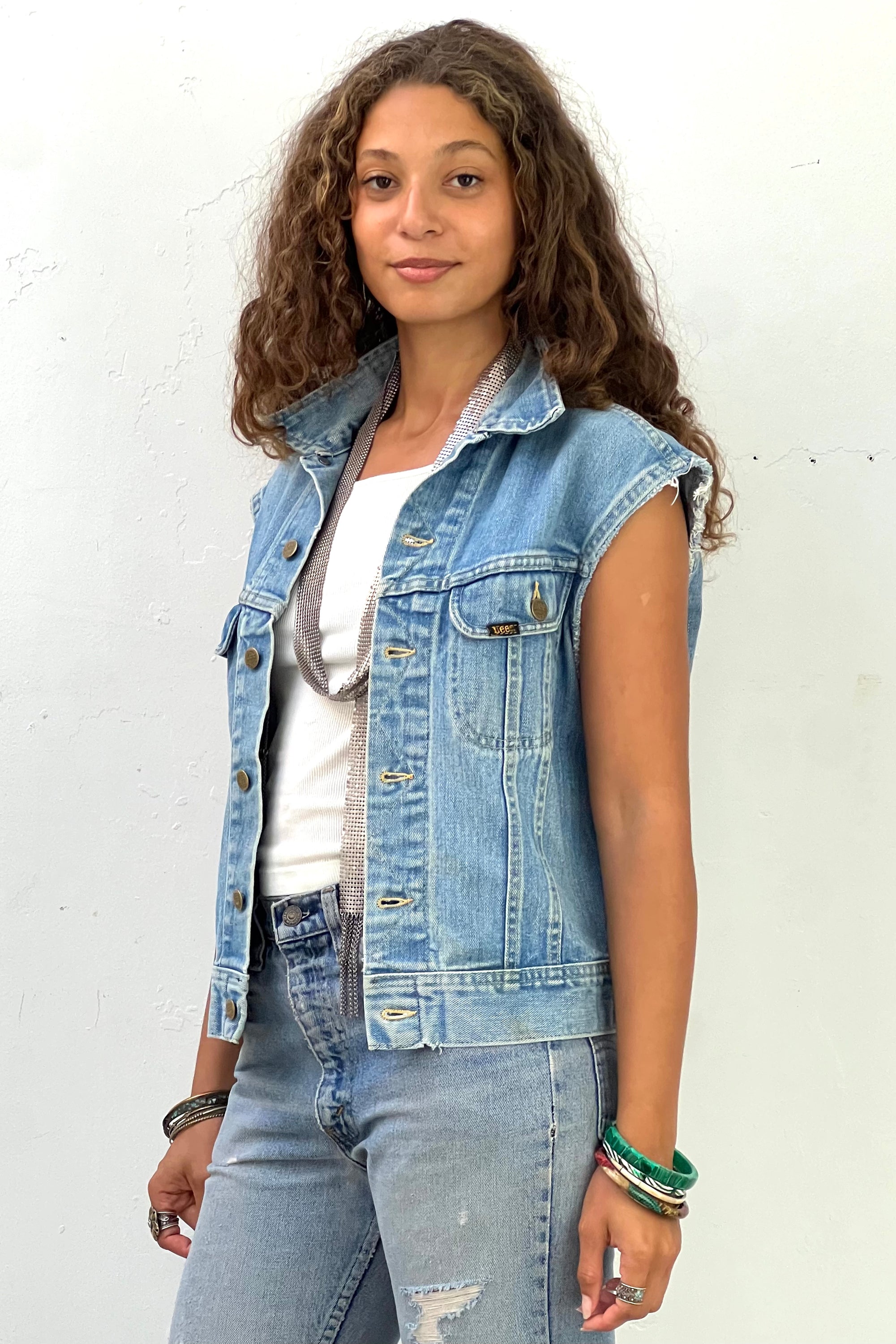 Vintage Lee Denim Vest Selected by Anna Corinna