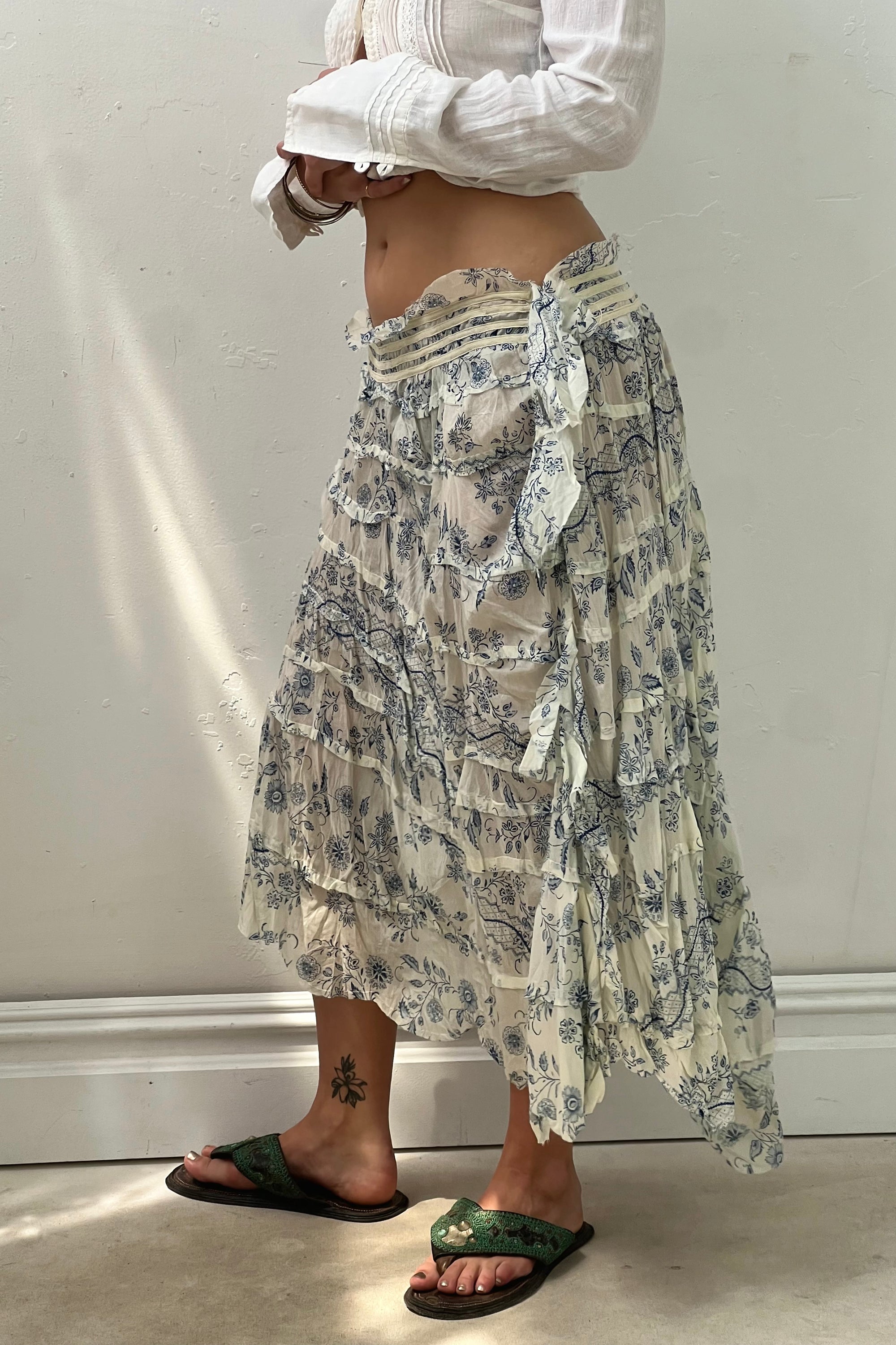 Vintage Voile Skirt, size L