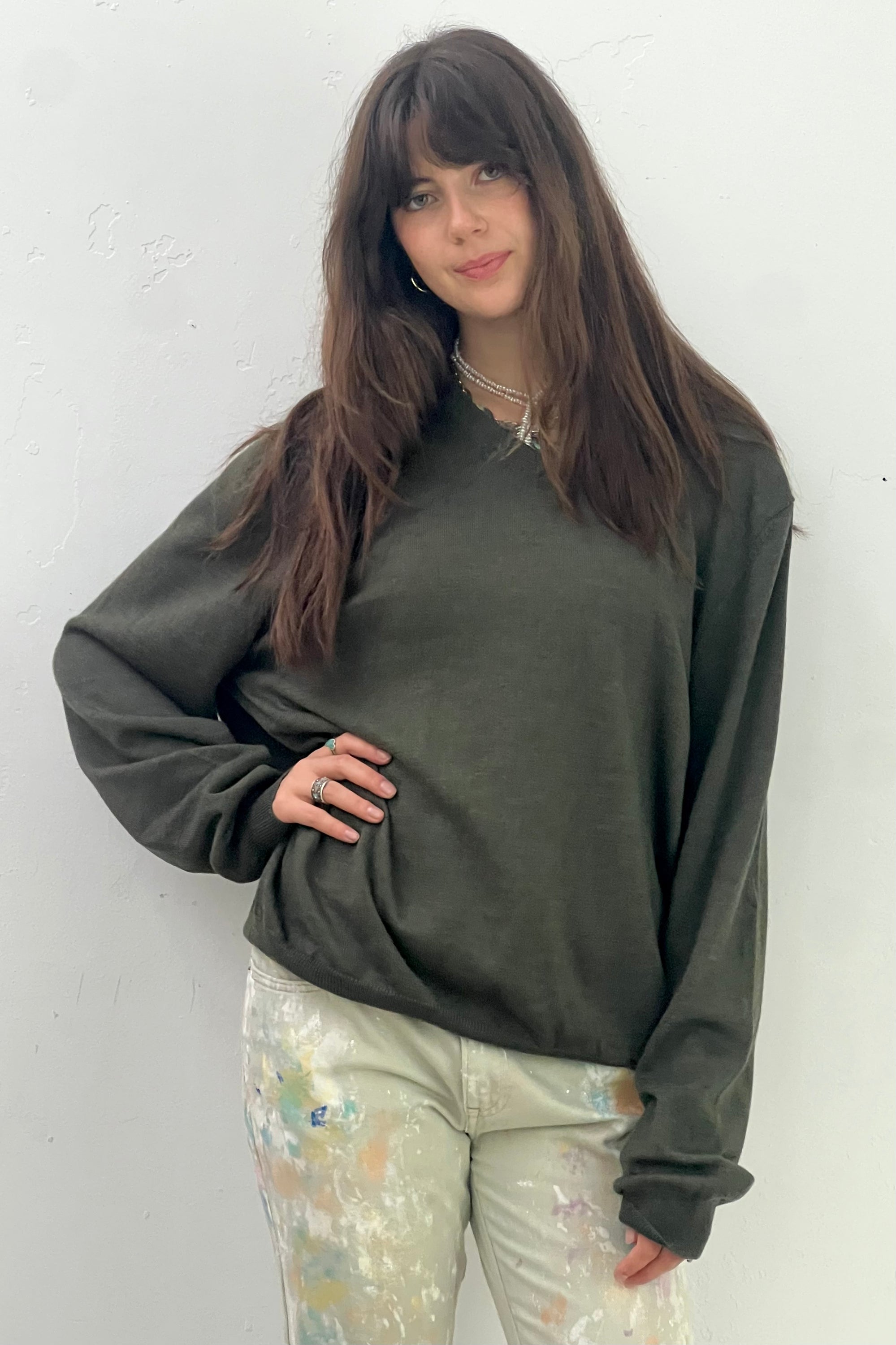 Vintage Brooks Bros. Merino Wool Sweater Selected by Anna Corinna