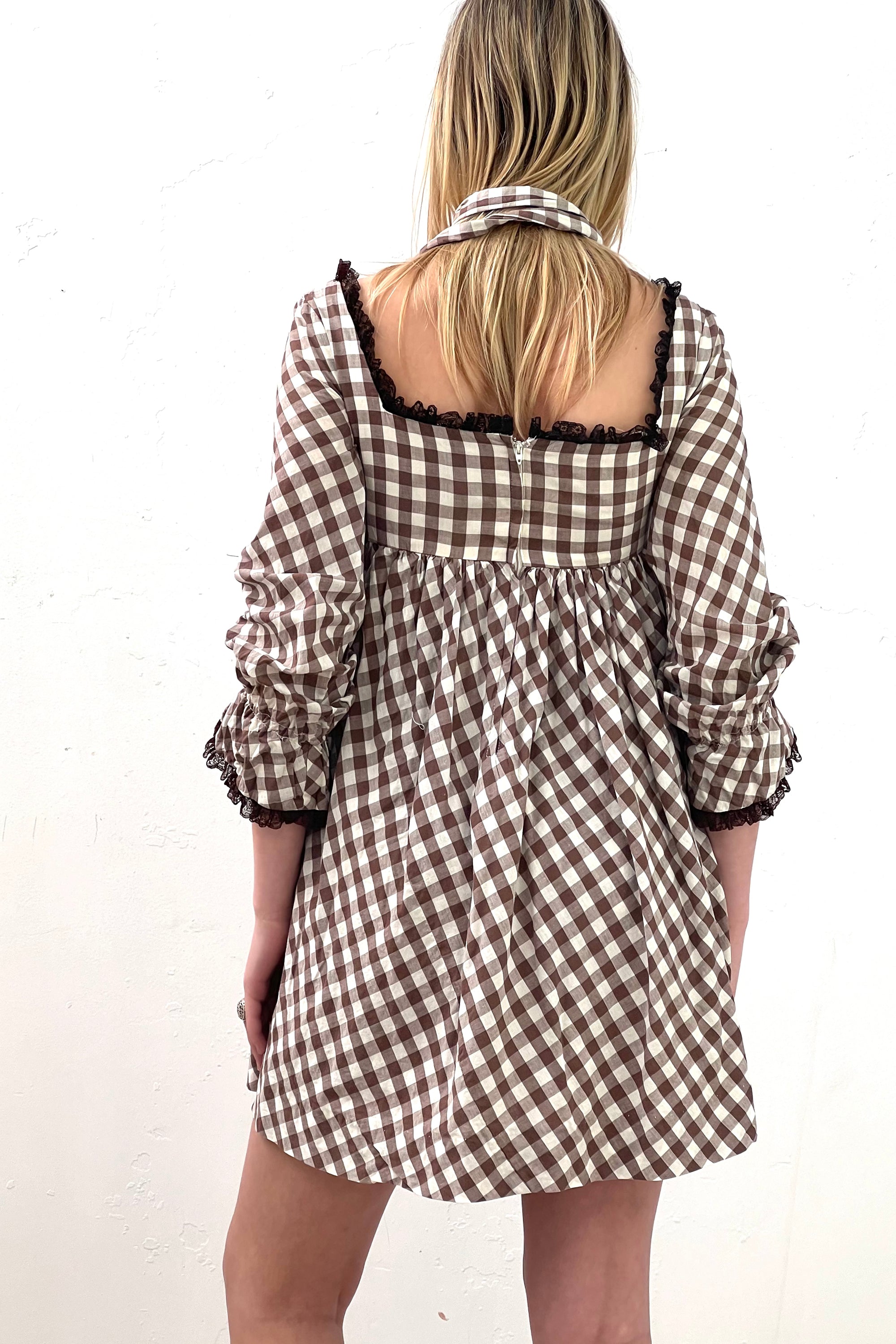 Vintage Mr. Mort by Stan Herman Gingham Mini Dress