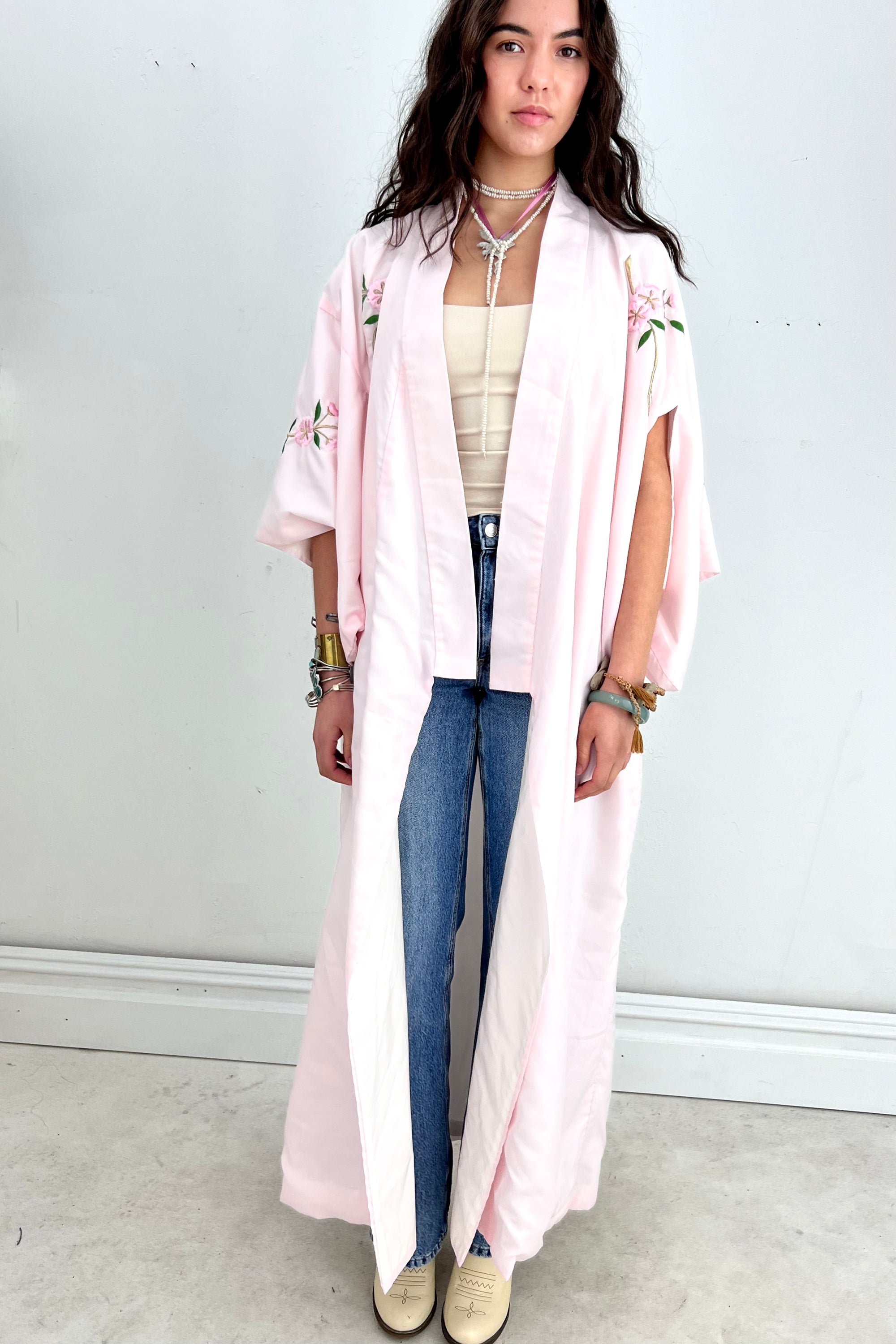 Vintage Cherry Blossom Kimono Selected by Anna Corinna