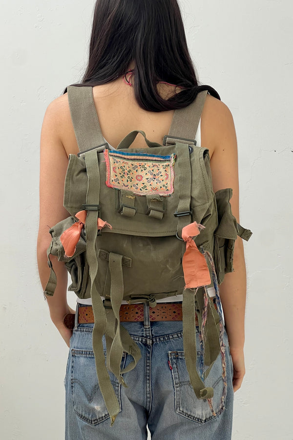 Anna Corinna Reworked Vintage Army Demi Backpack