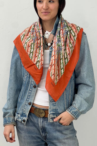 Vintage Gucci Cotton Scarf, view 2