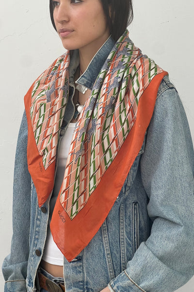 Vintage Gucci Cotton Scarf, view 3