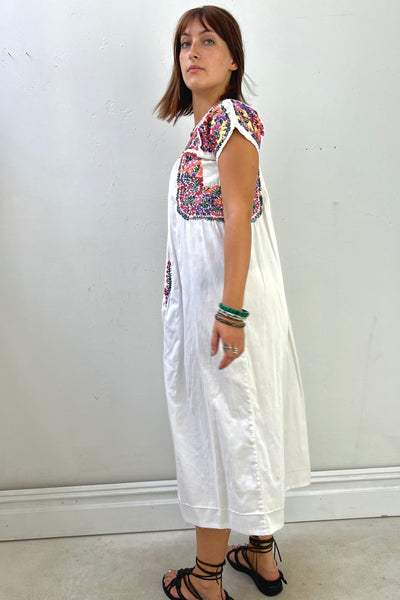 Vintage Mexican Embroidered Dress, view 3