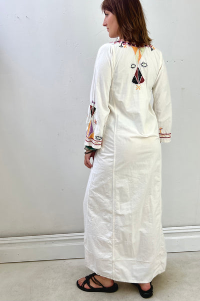 Vintage Siwa Embroidered Egyptian Maxi Dress, view 3
