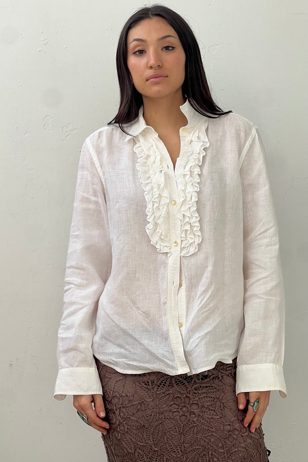 Vintage Ralph Lauren Linen Tux Button Down