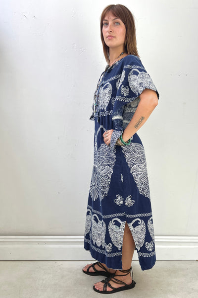 Vintage Butterfly Maxi Dress, view 3