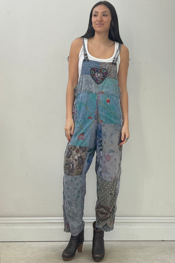 Vintage Patchwork Overalls