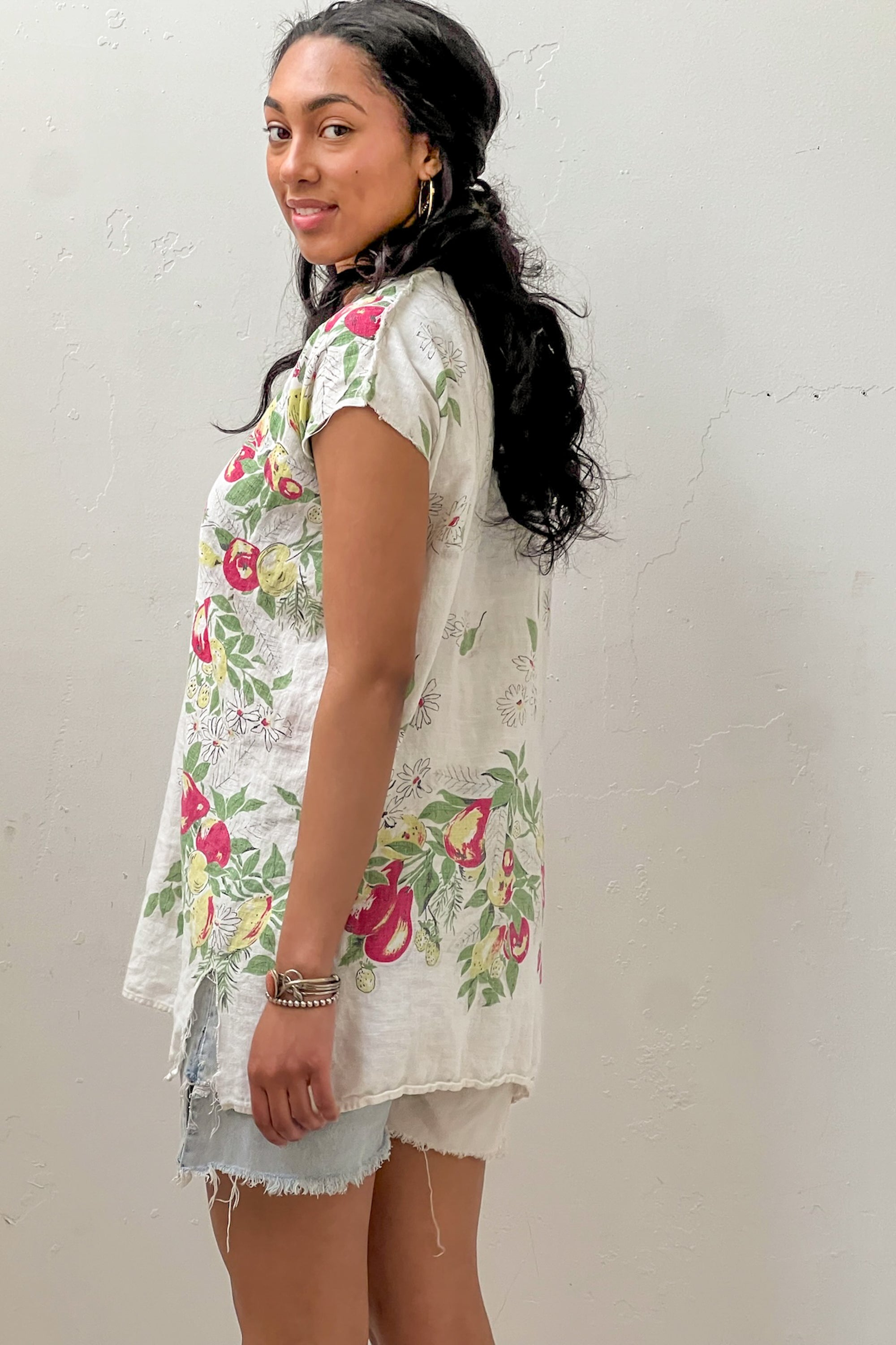 Anna Corinna Reworked Vintage Fruits Smock Dress