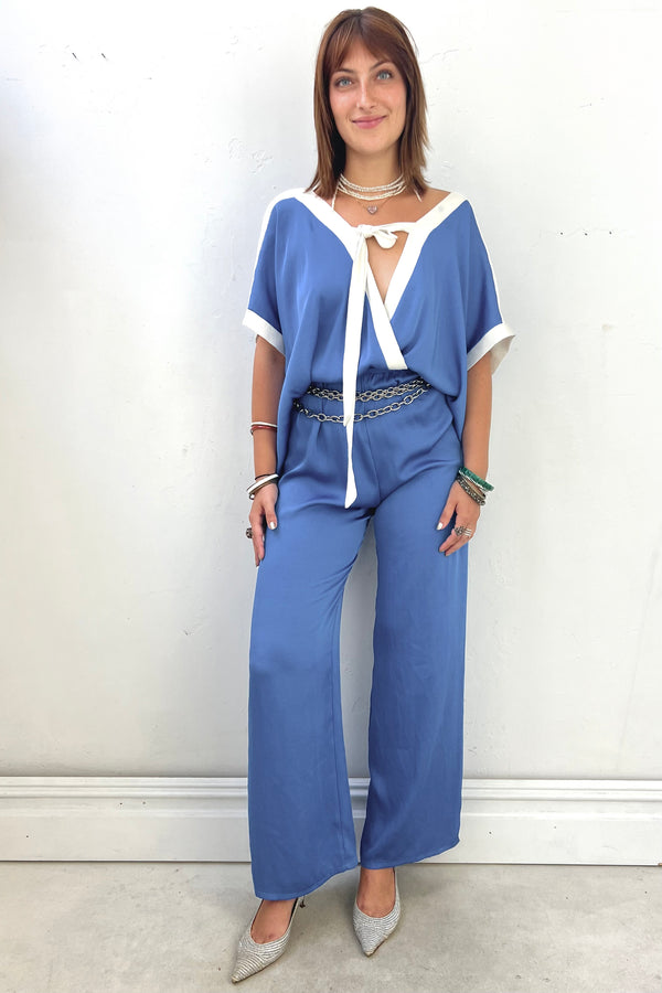 Vintage Slinky Sky Jumpsuit