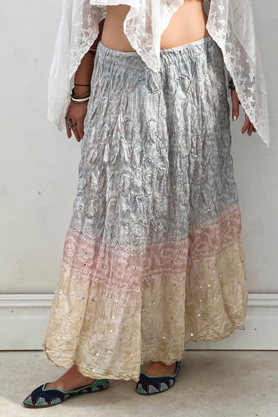Vintage Silk Sequin Skirt, view 2